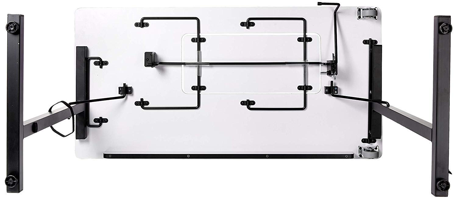 SewingRite SewStation 101 Portable Folding Sewing Table with Adjustable Steel Legs - Compact Black Sewing Desk for Home, Office & Business Use - Ideal for Quilting, Crafting & DIY Projects