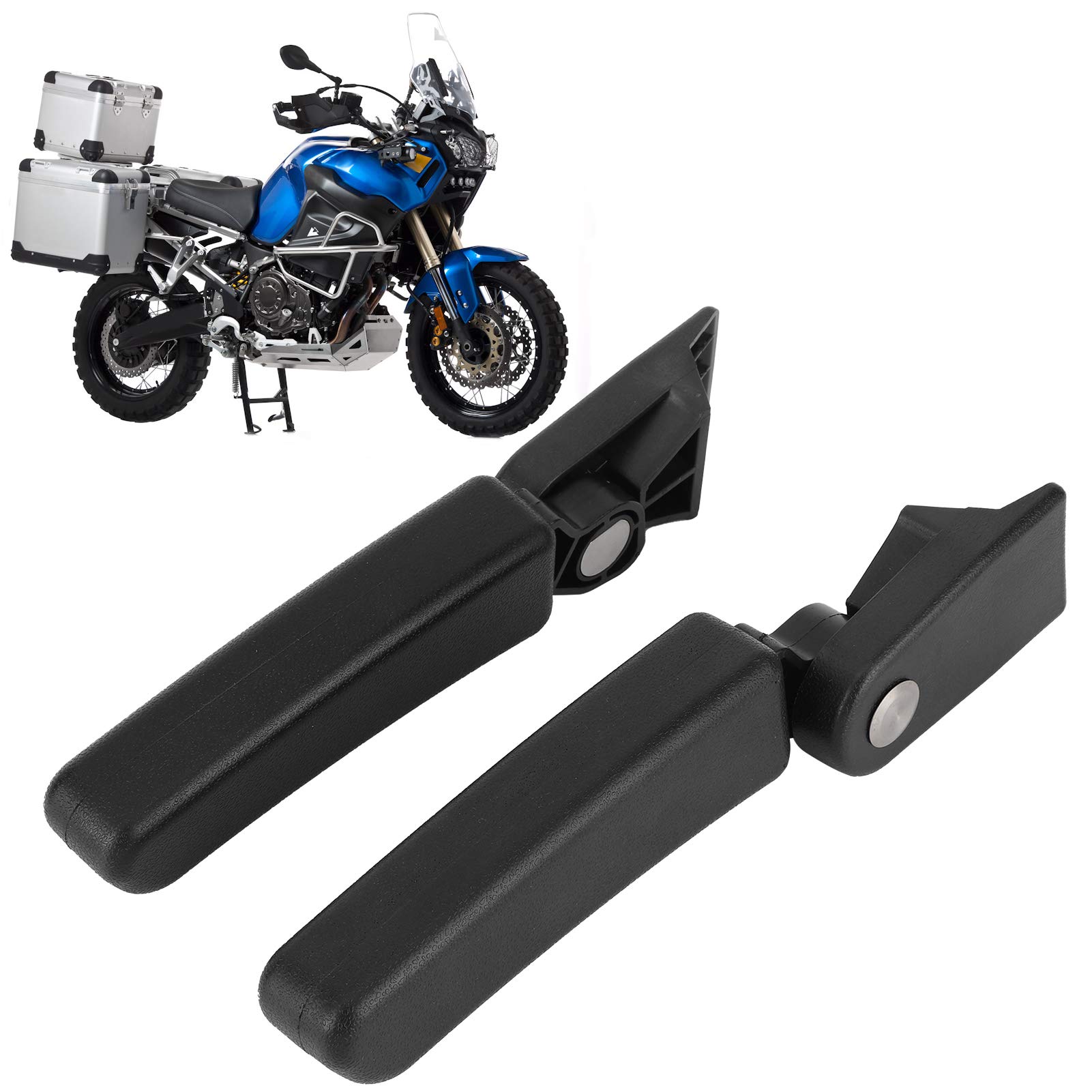 KIMISS Motorcycle Armrest for Kawasaki Versys/KLR - Rear Seat Handrail for Comfortable Riding