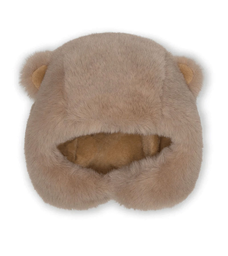 Lien Fleece Bear Hat by MiniAture - Cozy Winter Beanie for Women & Men - Perfect for Skiing, Snowboarding, and Outdoor Adventures