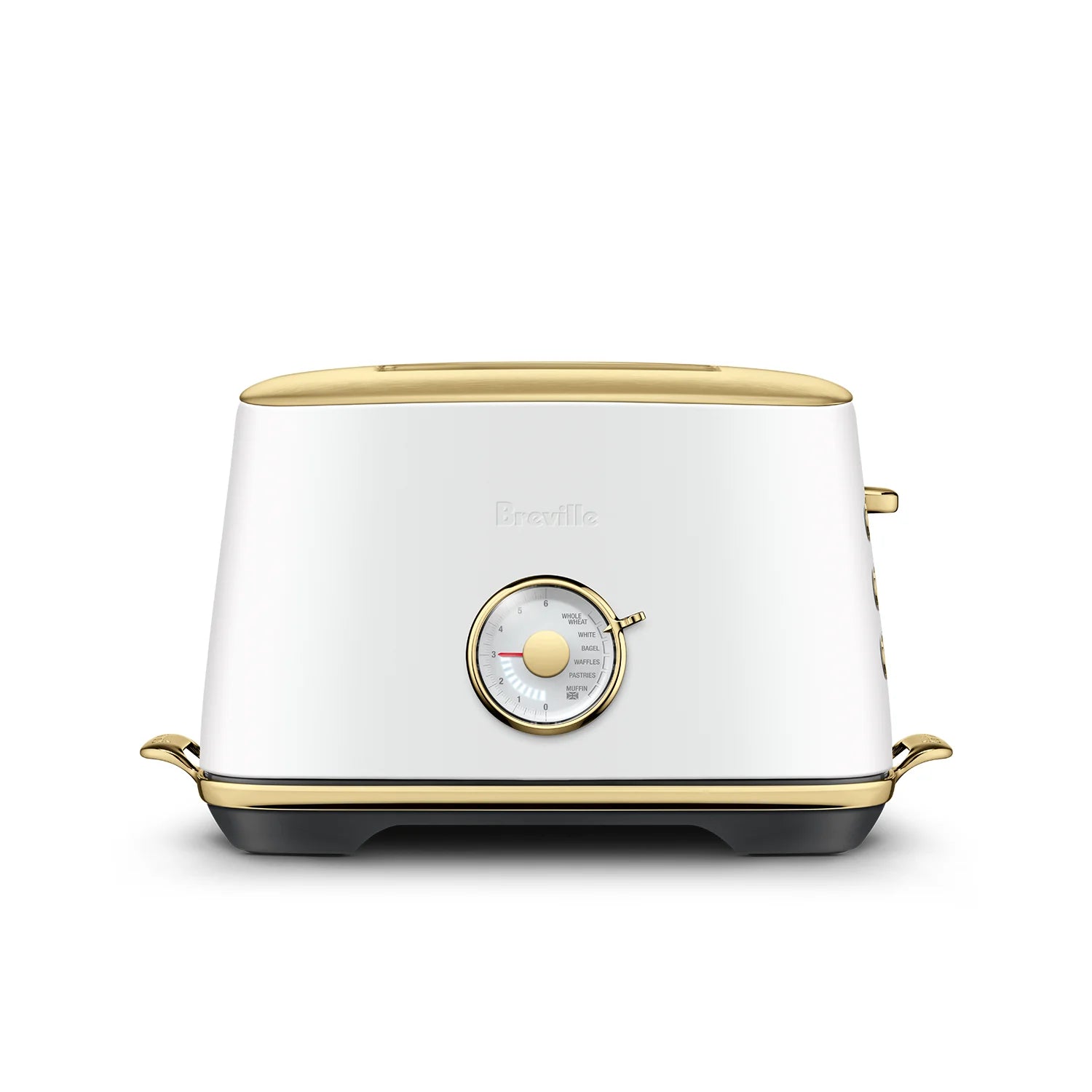 Breville The Toast Select Luxe 2-Slice Toaster in Sea Salt Brass (BTA735SSB) - Perfect for Breakfast, Brunch & Small Kitchens