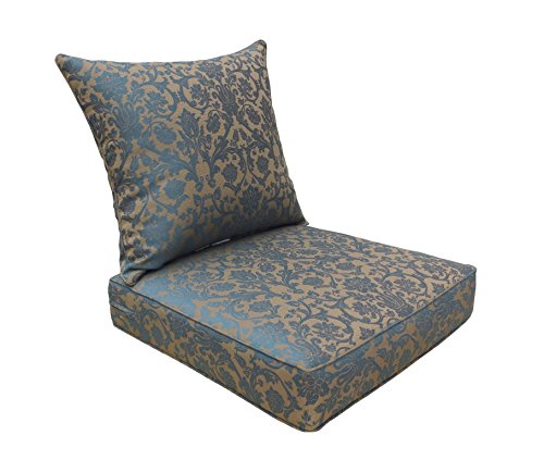 Blue/Brown Damask