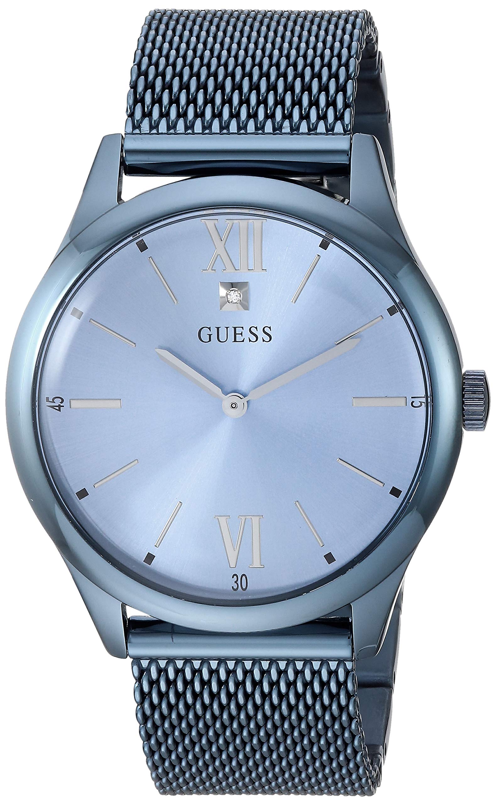 Guess 40MM Diamond Dial Watch for Women - Luxury Stainless Steel Bracelet with Crystal Accents | Perfect for Business, Parties & Special Occasions