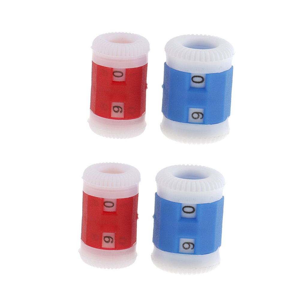 Amagogo 4-Piece Plastic Knitting Stitch Markers Set - 2 Sizes for Crochet & Knitting Projects - Perfect for Yarn Crafts, DIY Handmade Sweaters, Scarves and Blankets