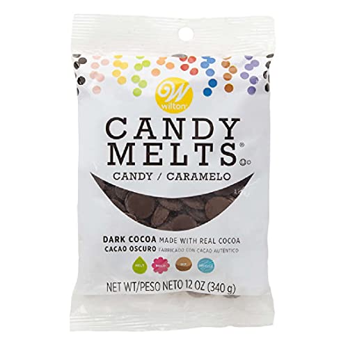 Premium Dark Cocoa Melts Candy - 12 Oz Bulk Pack for Baking, Desserts & Party Favors | Perfect for Chocolate Fountains, Cake Decorating & Gift Baskets