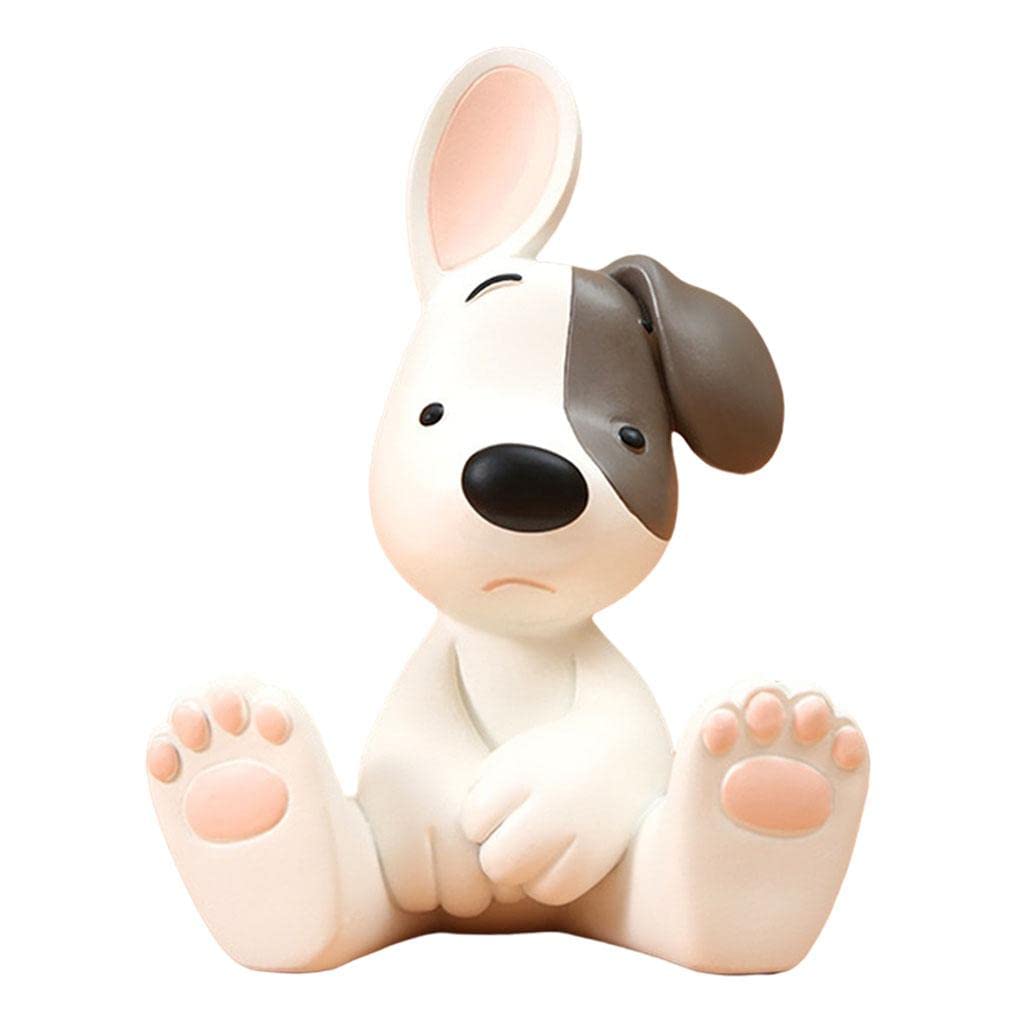Baoblaze Elegant Resin Dog Figurine - Handcrafted Miniature Sculpture, Decorative Dog Ornament for Home & Office Desk, Perfect Gift for Dog Lovers - Ideal for Living Room Decor, Bookshelf Display, and Coffee Table Centerpiece