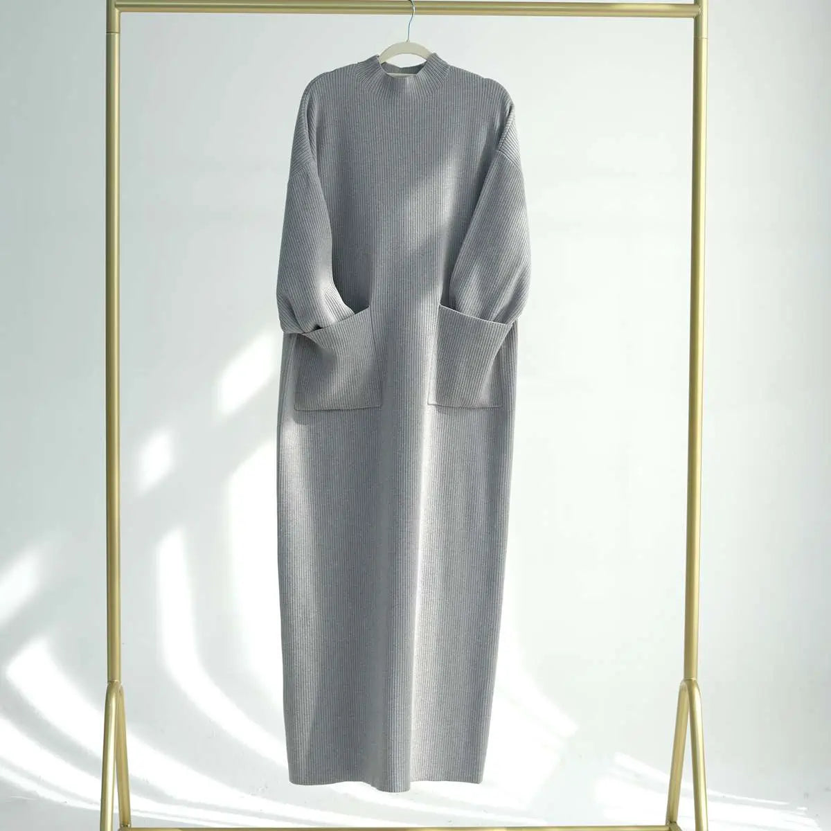 Premium Heavyweight Knitted Abaya Dress for Winter & Fall - Warm & Stylish Islamic Clothing #24917 - Perfect for Prayer, Modest Fashion & Cold Weather Outfits