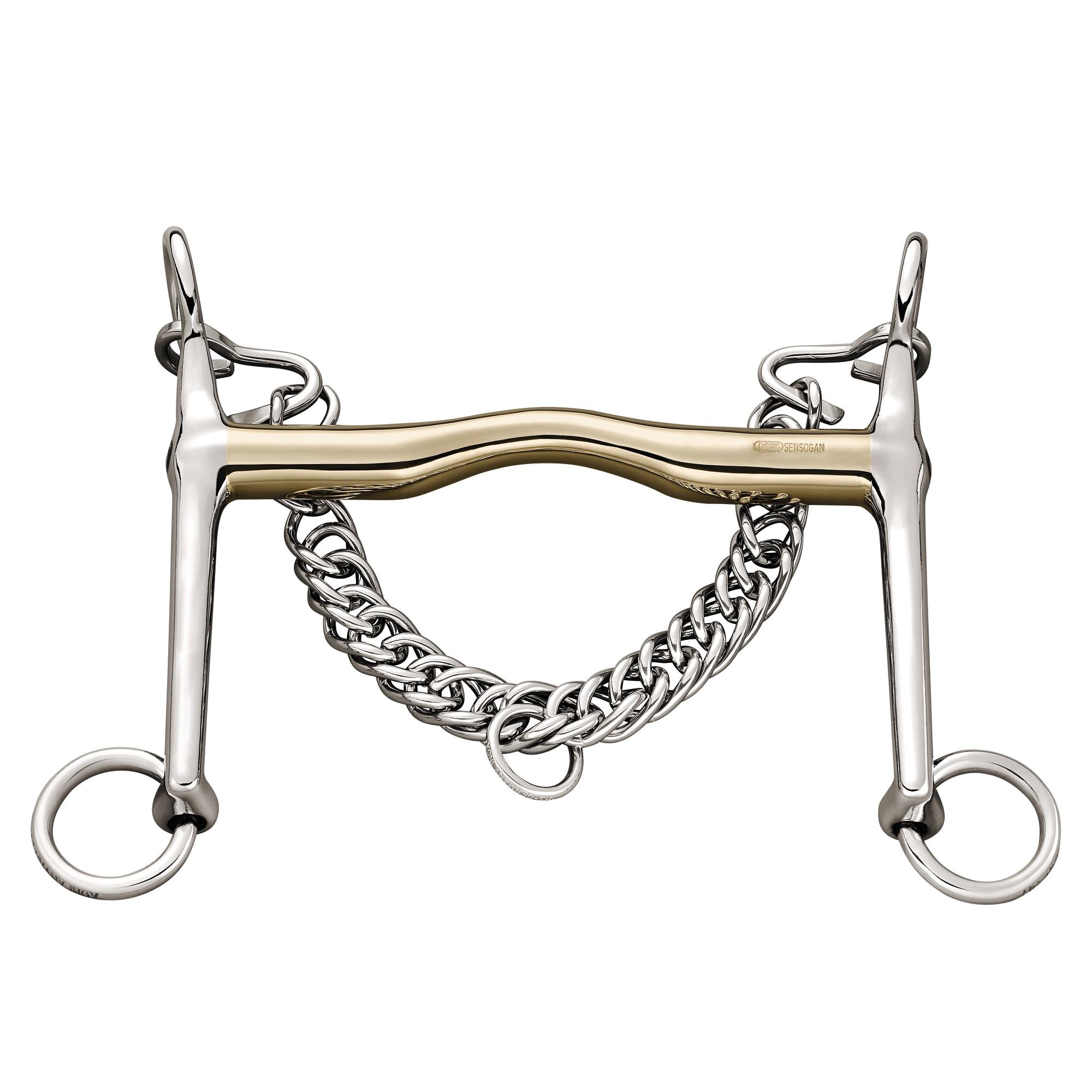Herm Sprenger HS Sensogan Weymouth Bit 16mm - German Stainless Steel Horse Bit for Dressage & Training - Perfect for Sensitive Horses & Professional Riders
