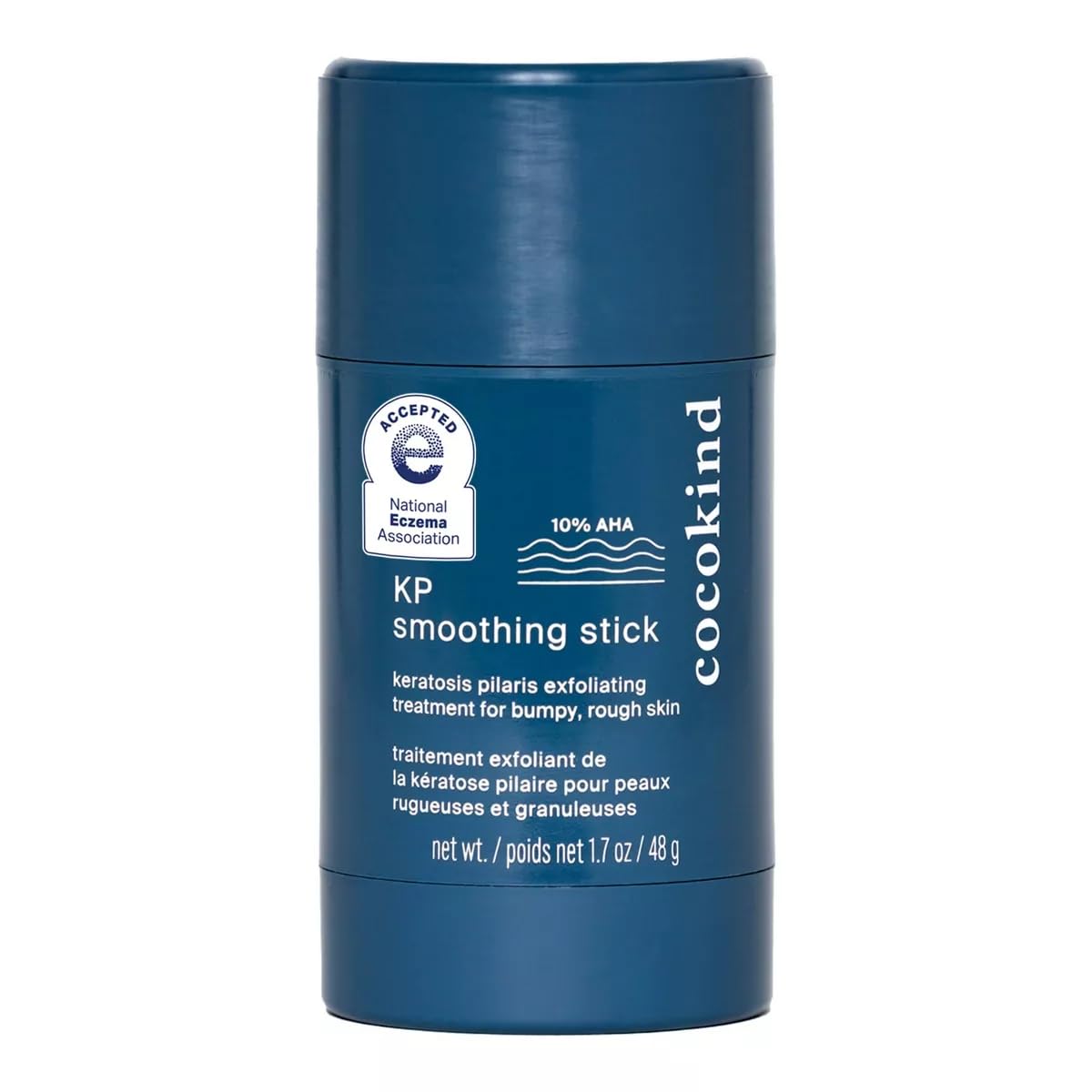 Cocokind KP Smoothing Stick - Fragrance-Free & Vegan Keratosis Pilaris Body Scrub for All Skin Types (1.7 oz) | Mess-Free Bump Treatment for Sensitive Skin | Cruelty-Free Exfoliator for Dry, Rough Patches - Perfect for Daily Use on Arms, Legs & Body
