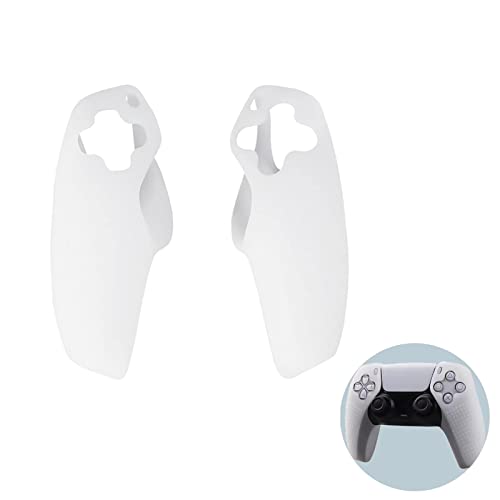 TOXXOS Silicone PS5 Controller Cover - Anti-Slip, Shockproof Protective Grip for Playstation 5 - Ergonomic Design with Particle Texture (White) - Perfect for Gaming, Travel & Long Play Sessions