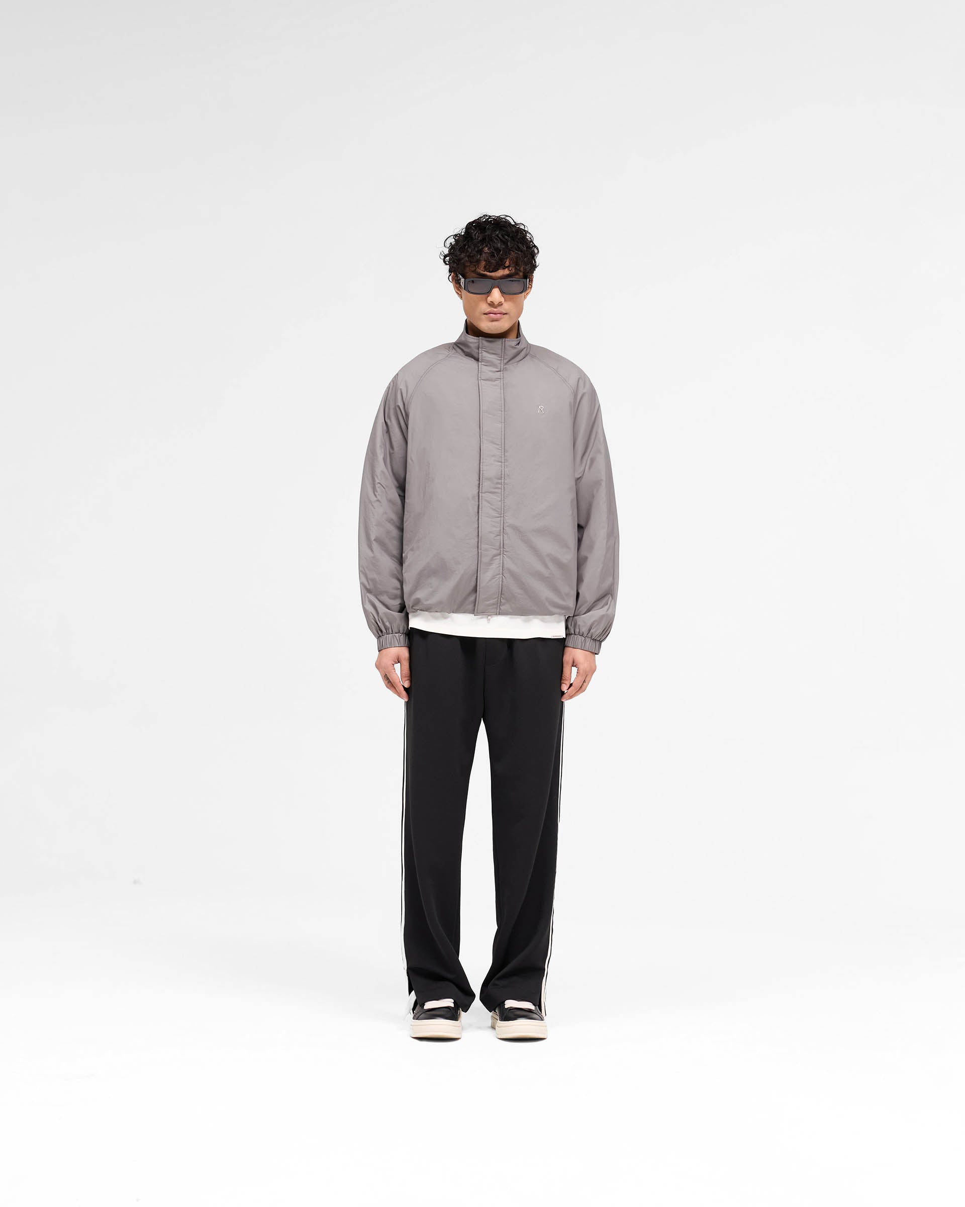 Stylish Funnel Neck Jacket in Stone Color - Perfect for Outdoor Adventures & Casual Wear