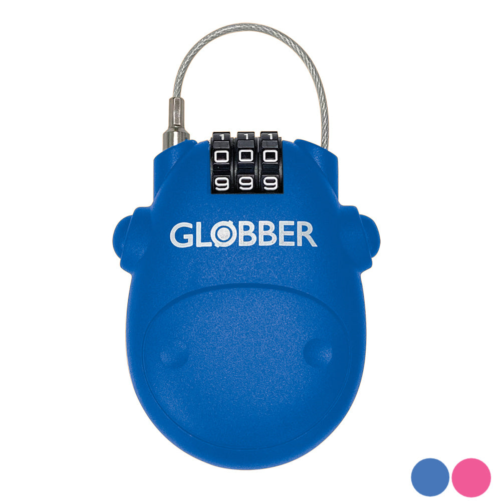Globber Combination Scooter Lock - Secure & Adjustable 4-Digit Code for Kids & Adults - Perfect for Commuting, School, or Park Rides