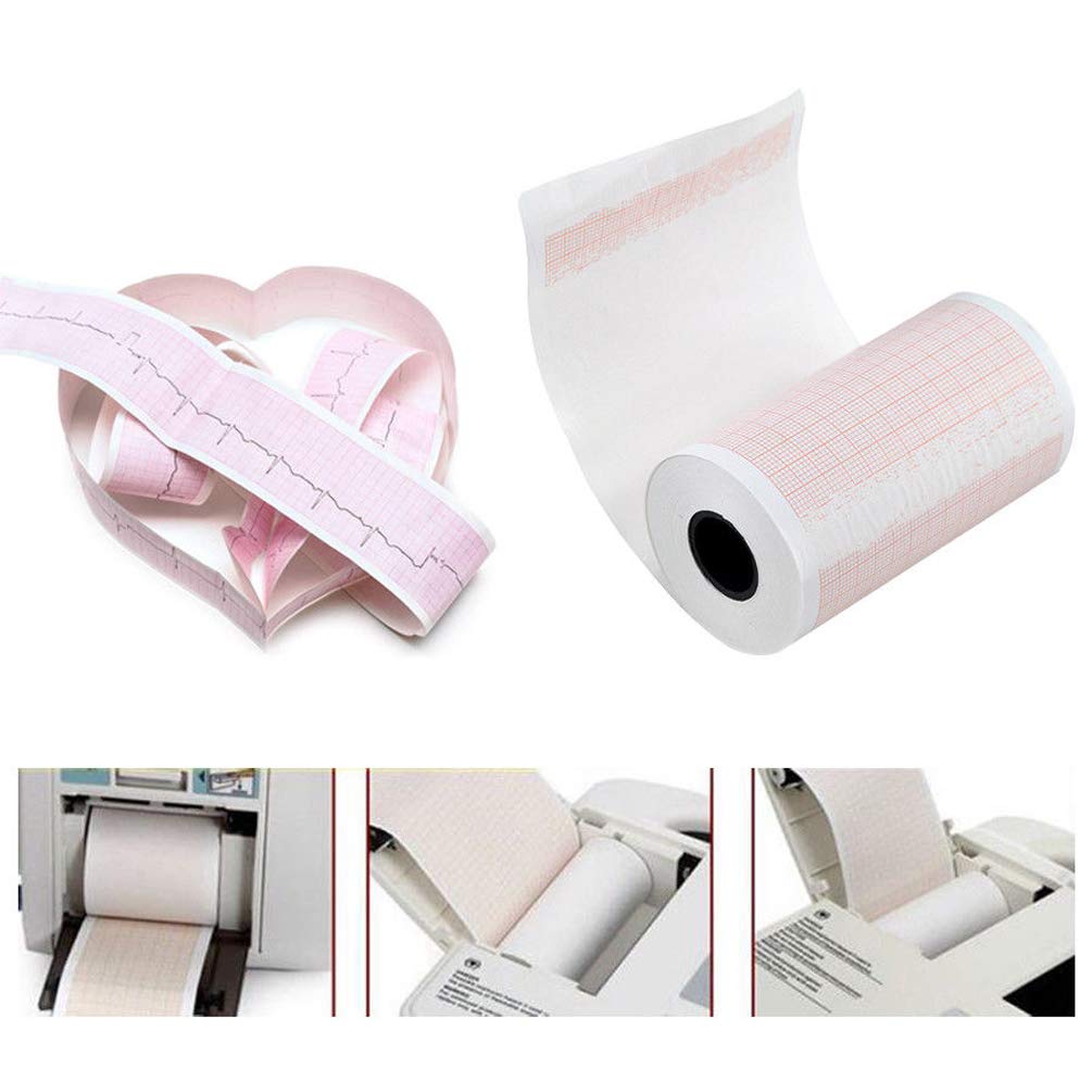 20 Pack Thermal Printer Paper Rolls for ECG EKG Electrocardiograph - 80mm x 20m, 3 Channel - Perfect for Medical Clinics, Hospitals & Home Health Monitoring