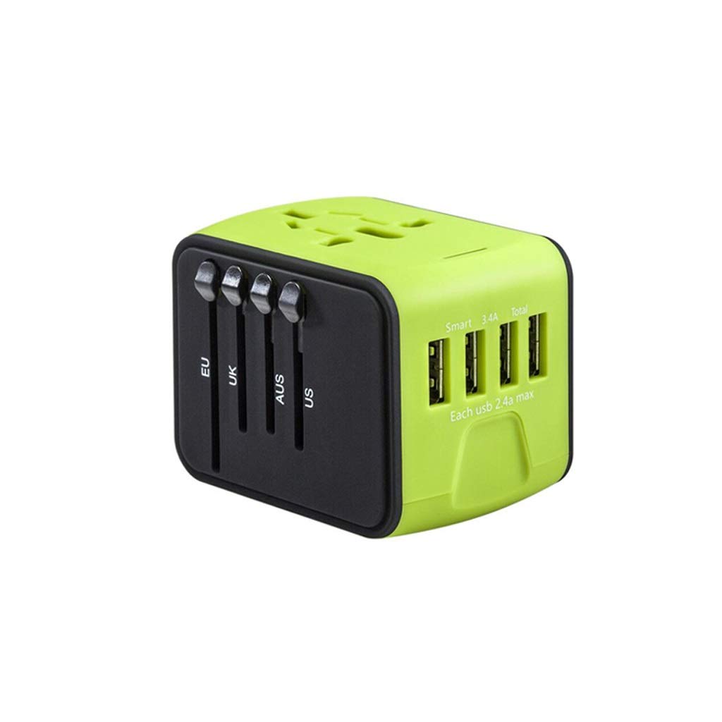 Universal Travel Power Adapter - Worldwide All-in-One Charger with USB Ports | International Plug Converter for USA, Europe, Asia | Perfect for Business Trips, Vacations & Study Abroad
