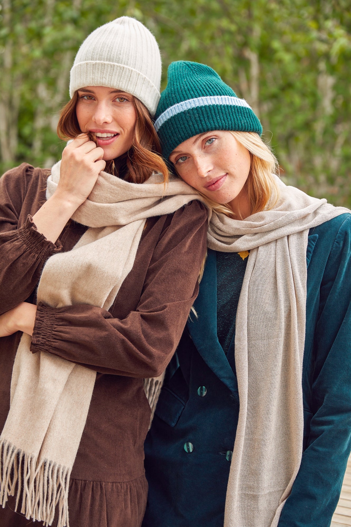 Kew Rib Hat for Women & Men - Stylish Green & Blue Knit Beanie for Winter & Fall - Perfect for Outdoor Activities, Hiking, and Casual Wear