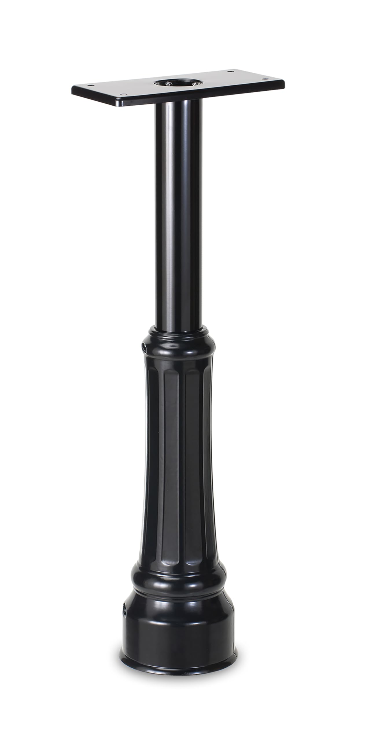 ARCHITECTURAL MAILBOXES 7507B Black Decorative Post Mount Mailbox - Durable Outdoor Mailbox for Homes, Gardens & Driveways