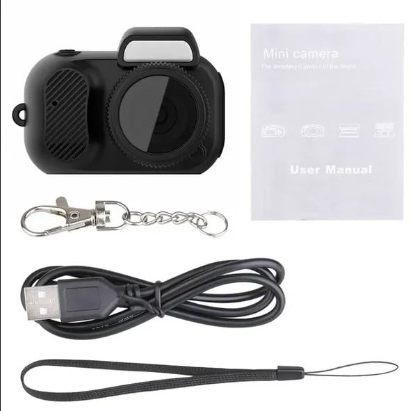 1080P HD Mini Keychain Camera with 8 Filters - Indoor & Outdoor Use