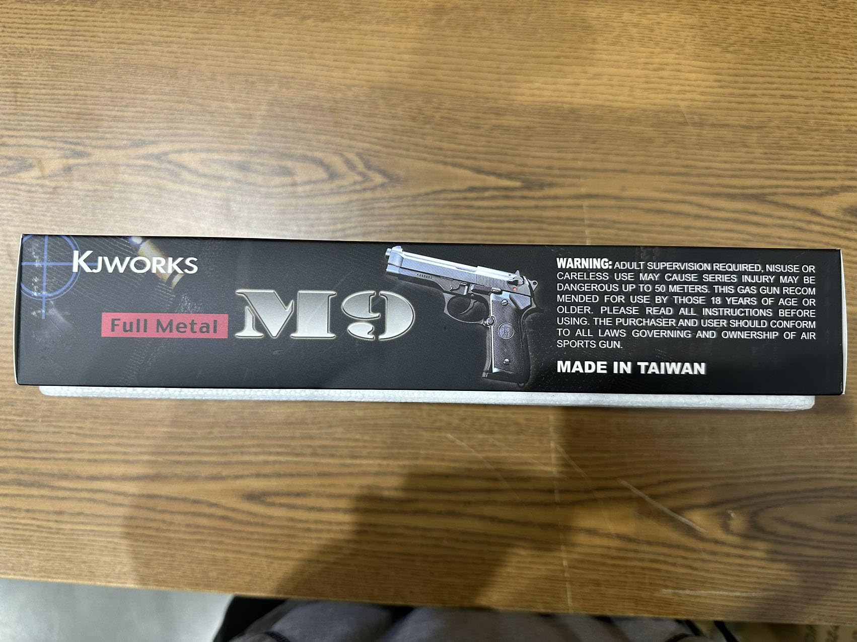 KJW Full Metal M9A1 CO2 Gas Blowback Airsoft Pistol - Black | Realistic Replica for Training & Tactical Games | Perfect for Airsoft Battles, Military Simulation & Target Practice