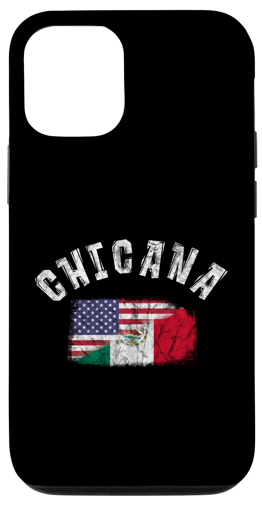 iPhone 12/12 Pro Case with Mexican-American Flag Design - Patriotic USA Mexico Bilingual Phone Cover for Women | Perfect for Cinco de Mayo, Hispanic Heritage Month & Cultural Pride