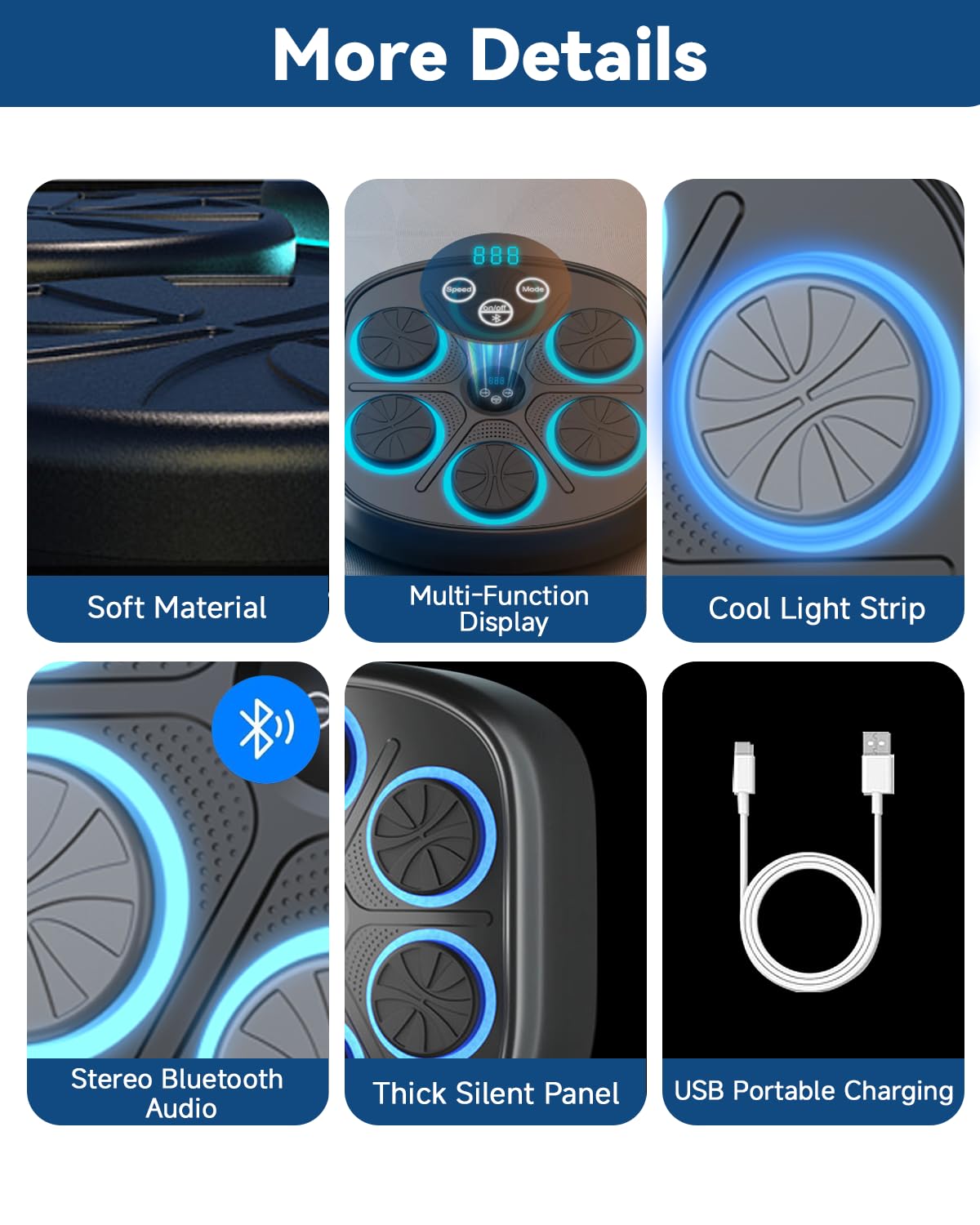 Smart Bluetooth Boxing Machine for Adults & Kids - Music Boxing Trainer with Gloves, Wall Mount Punching Bag for Home & Gym Workouts | Perfect for Fitness Training, Stress Relief & Family Fun
