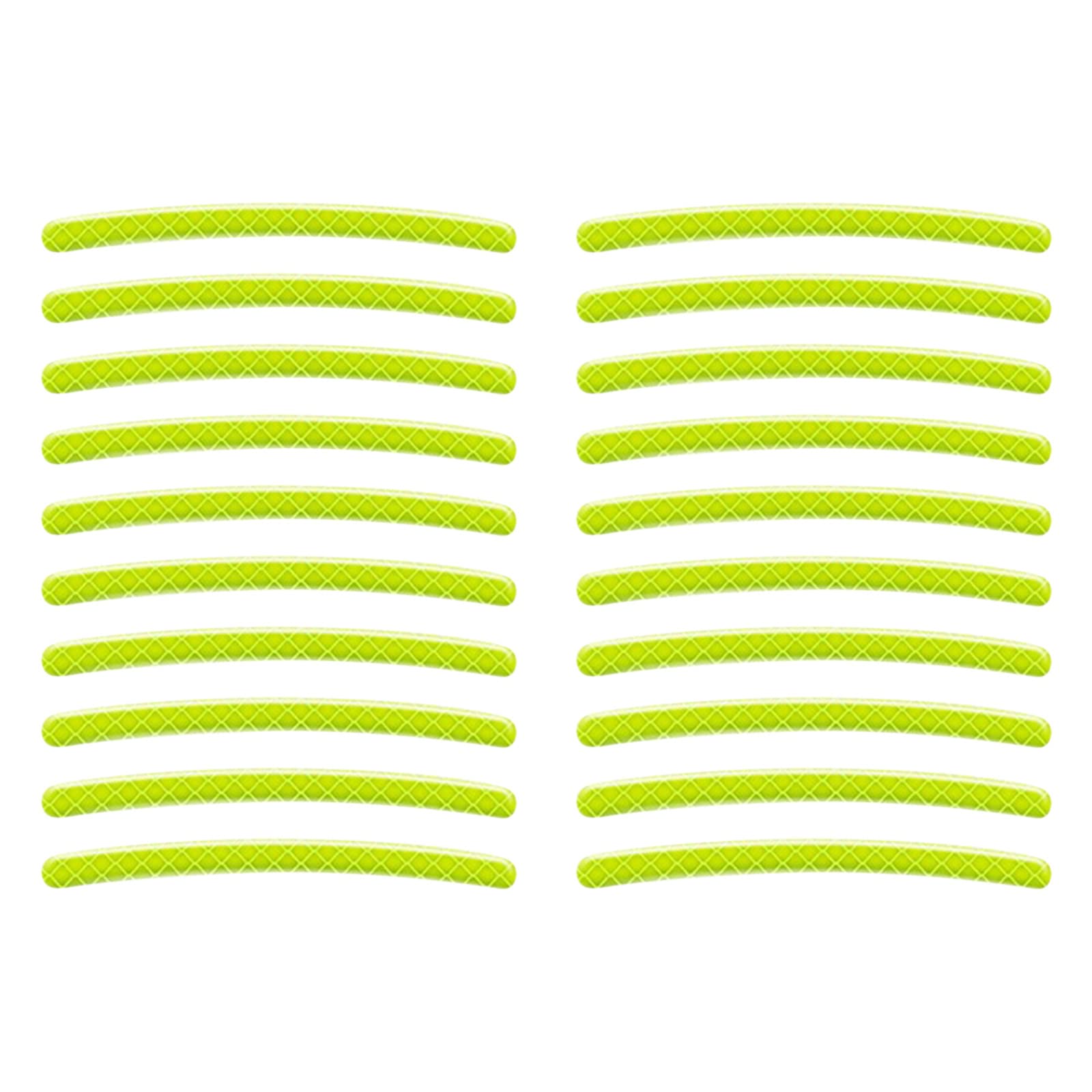 20pcs Reflective Wheel Stickers for Car & Bike Safety at Night