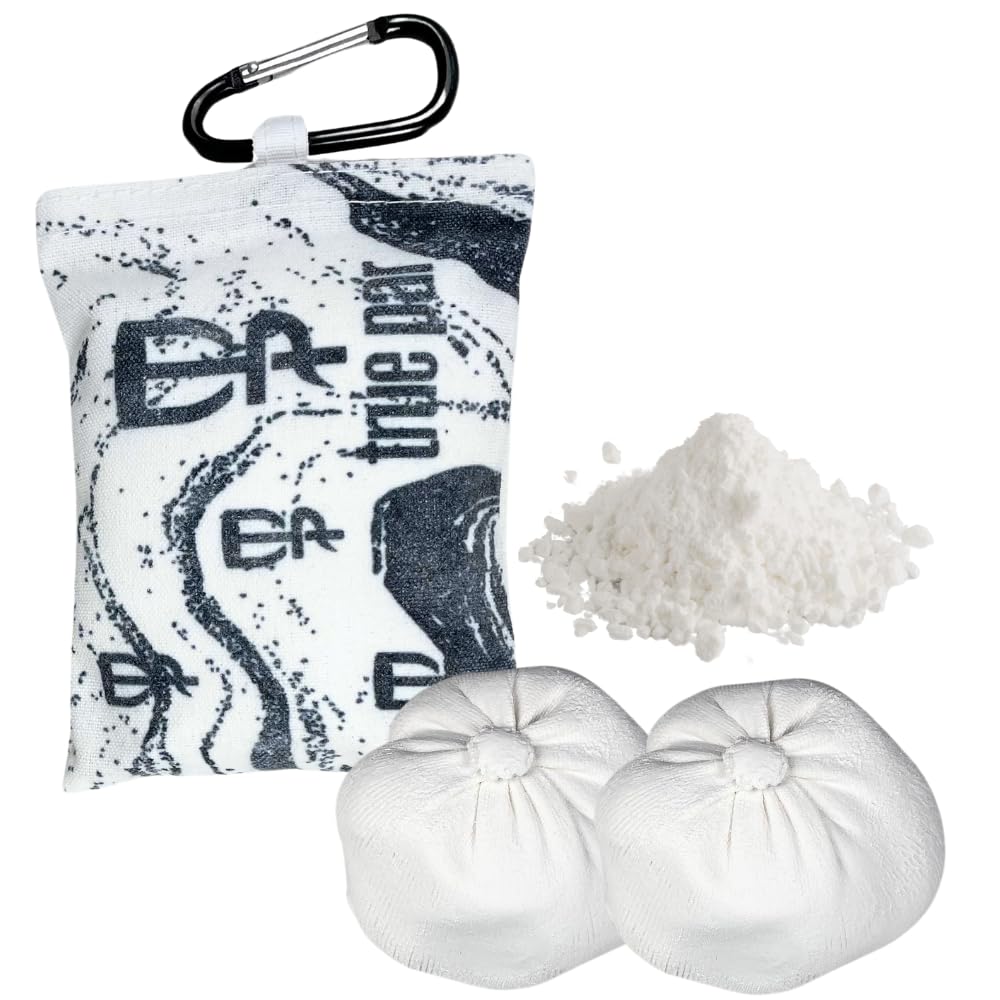 Premium Disc Golf Chalk Bag Set with 2 Extra Chalk Balls | Refillable Grip Enhancer for Better Throws | Durable Disc Golf Accessories with Carabiner Clip | Perfect Disc Golf Gift for Players | Ideal for Tournaments & Practice Sessions