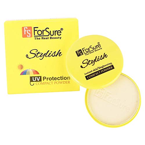 ForSure The Real Beauty Instant Skin Lightening Compact Powder - UV & Waterproof, Oil Control & Long Lasting - Perfect for Daily Makeup, Travel & Outdoor Activities
