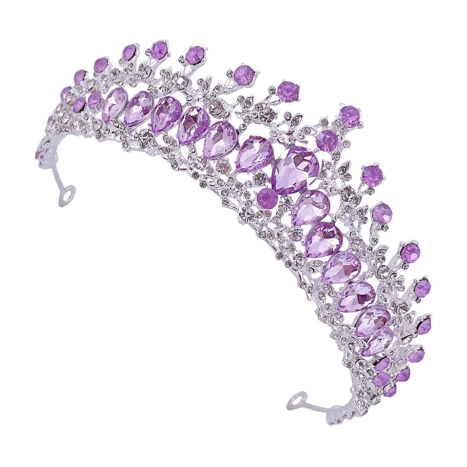 Sparkling Rhinestone Wedding Crown Hairpiece for Women - Elegant Bridal Tiara for Prom, Party & Special Occasions