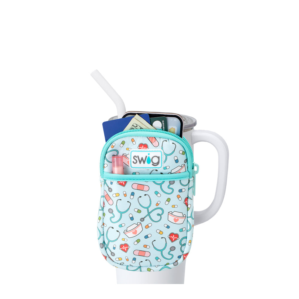 Scrub Life Mega Mug Pouch - Large Insulated Cup Holder for Nurses, Doctors & Healthcare Workers - Perfect for Hospitals, Clinics & Work Commutes