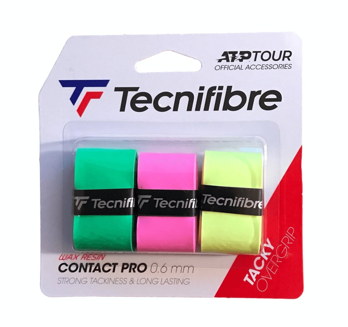 Tecnifibre Pro Contact Overgrip - Premium Tennis Grip for Enhanced Control & Comfort | Ideal for Tennis, Badminton & Racquetball Players