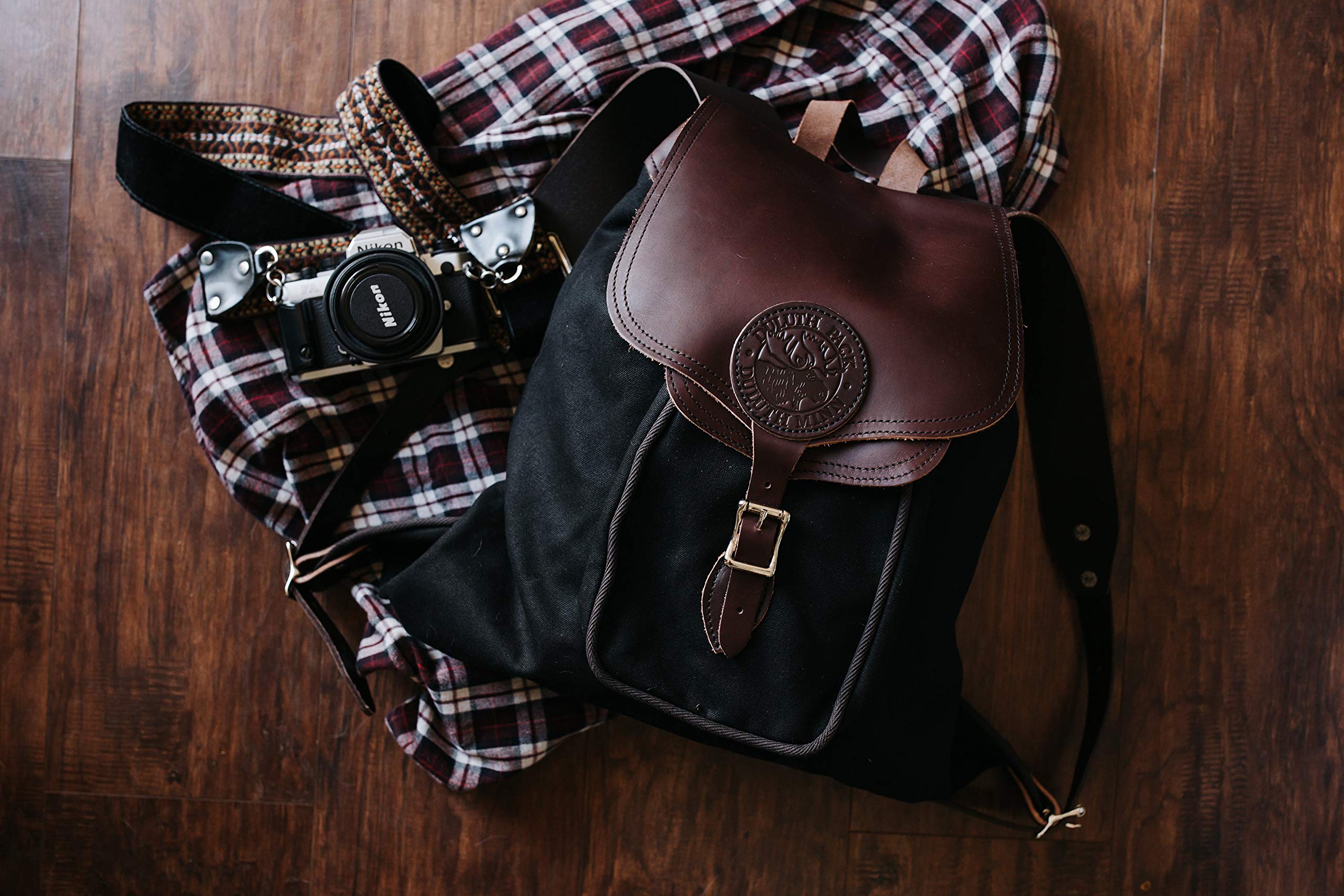 Duluth Pack Rucksack Backpack - Durable Canvas Hiking & Travel Backpack for Outdoor Adventures, Camping & Daily Commute