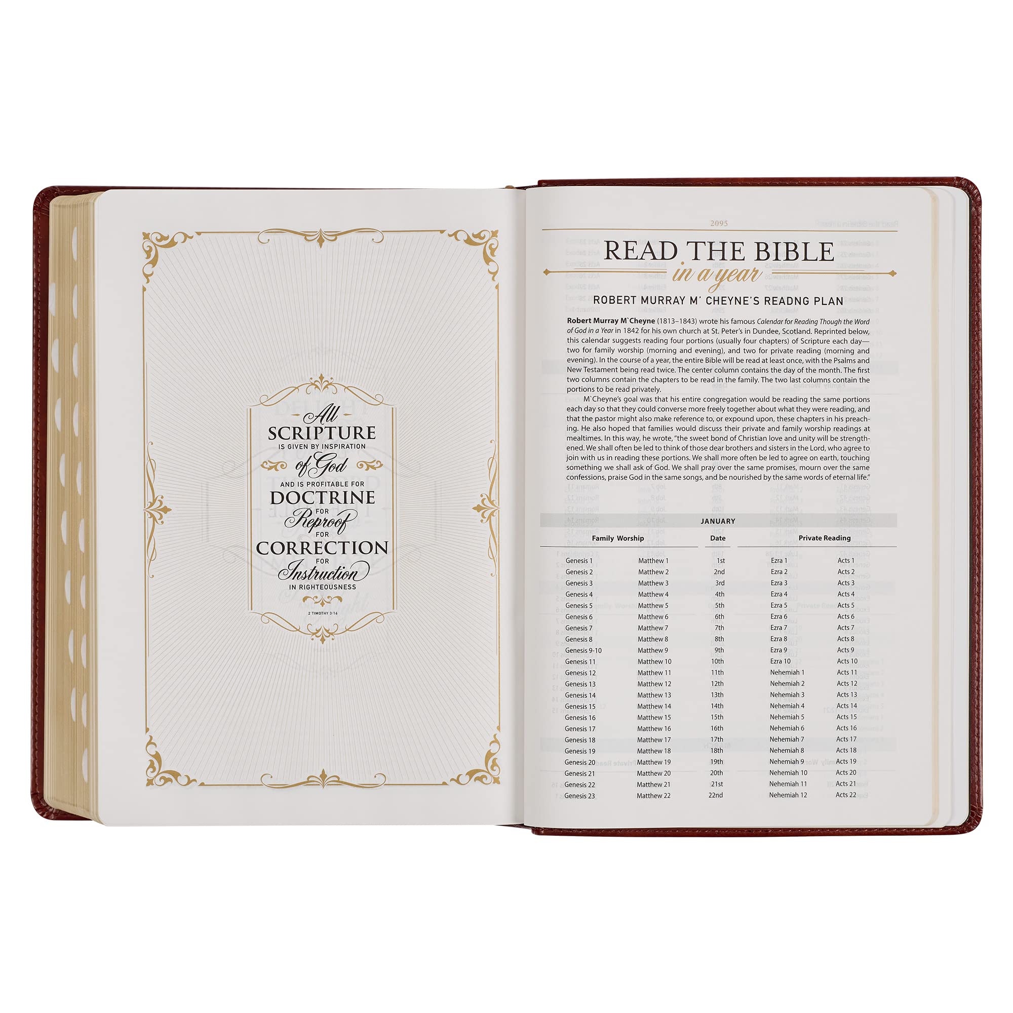KJV Study Bible - Premium Full Grain Leather, Thumb Index, King James Version Holy Bible, Saddle Tan (Standard Print) | Perfect for Bible Study, Church Services & Christian Devotionals