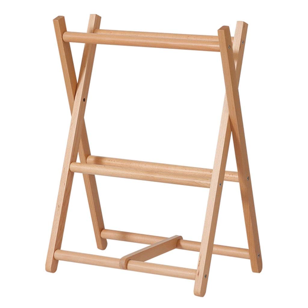 DXJSF 2-Tier Wooden Shoe Rack Organizer - Space Saving Entryway & Bedroom Storage Shelf for Slippers & Shoes (Natural Color) | Perfect for Small Apartments & Closet Organization