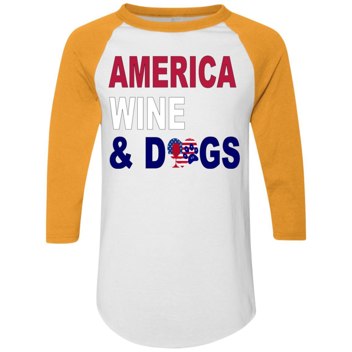 WineyBitches.Co Colorblock Raglan Jersey - Stylish Women's Baseball Tee for Casual Wear, Lounge & Outfits