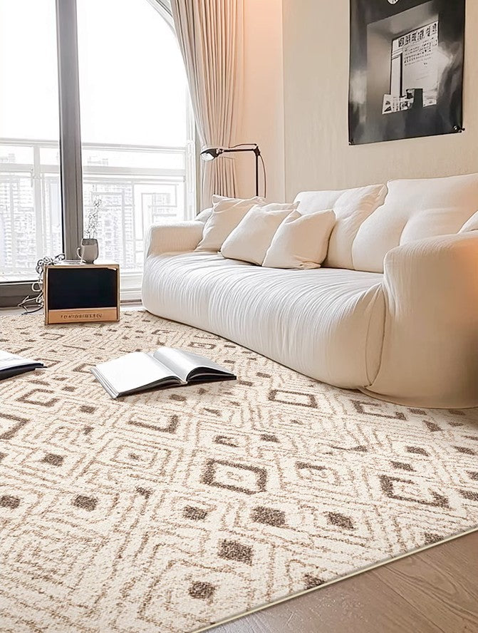 Modern Geometric Area Rugs for Bedroom, Living Room & Dining Room - Mid Century Contemporary Floor Carpets - Perfect for Home Decor, Office Spaces & Interior Design