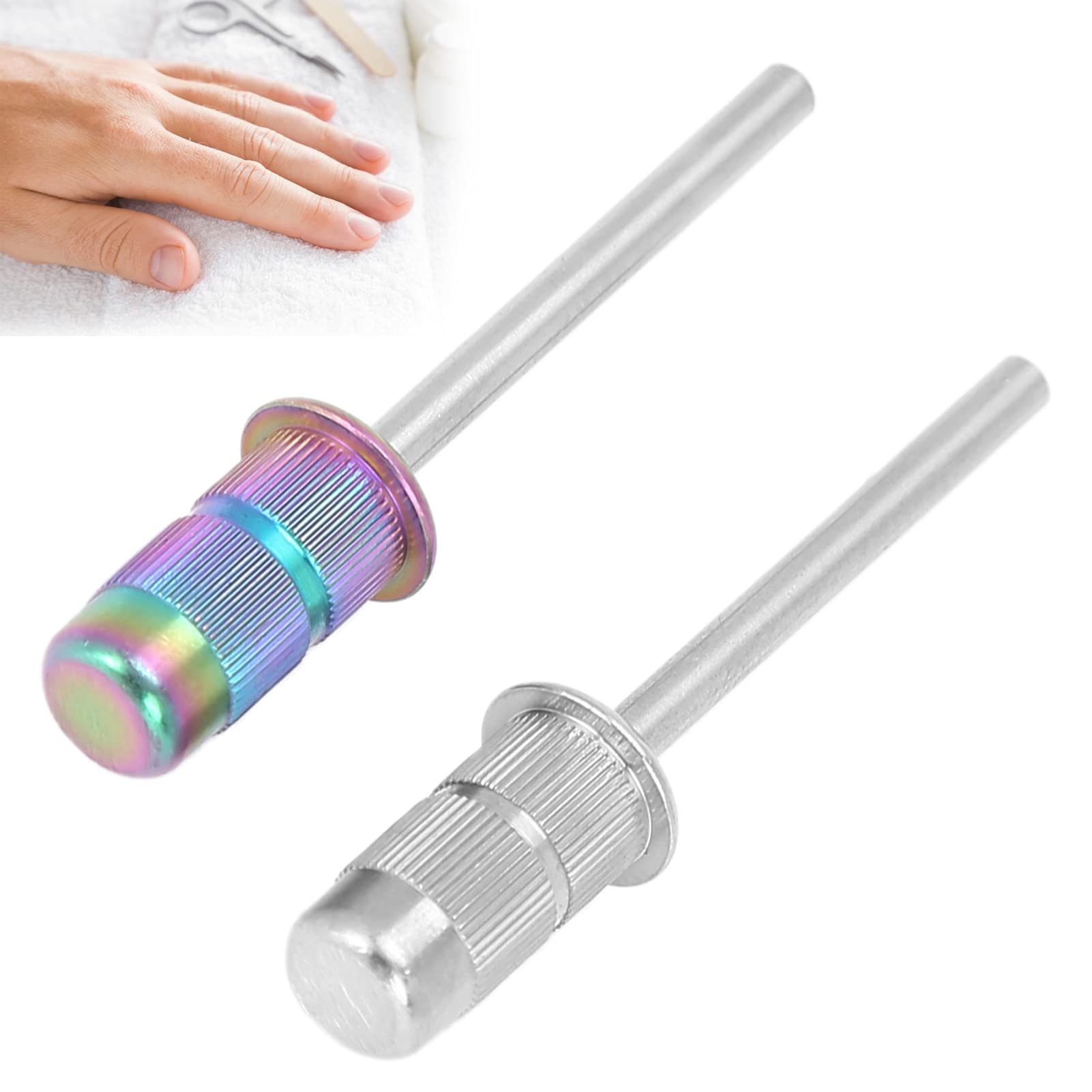 Professional Nail Drill Bit Mandrel for Manicures & Pedicures - Durable Nail Art Accessories for Home, Salon & Beauty Shop Use - Perfect for DIY Nails, Acrylics & Gel Extensions