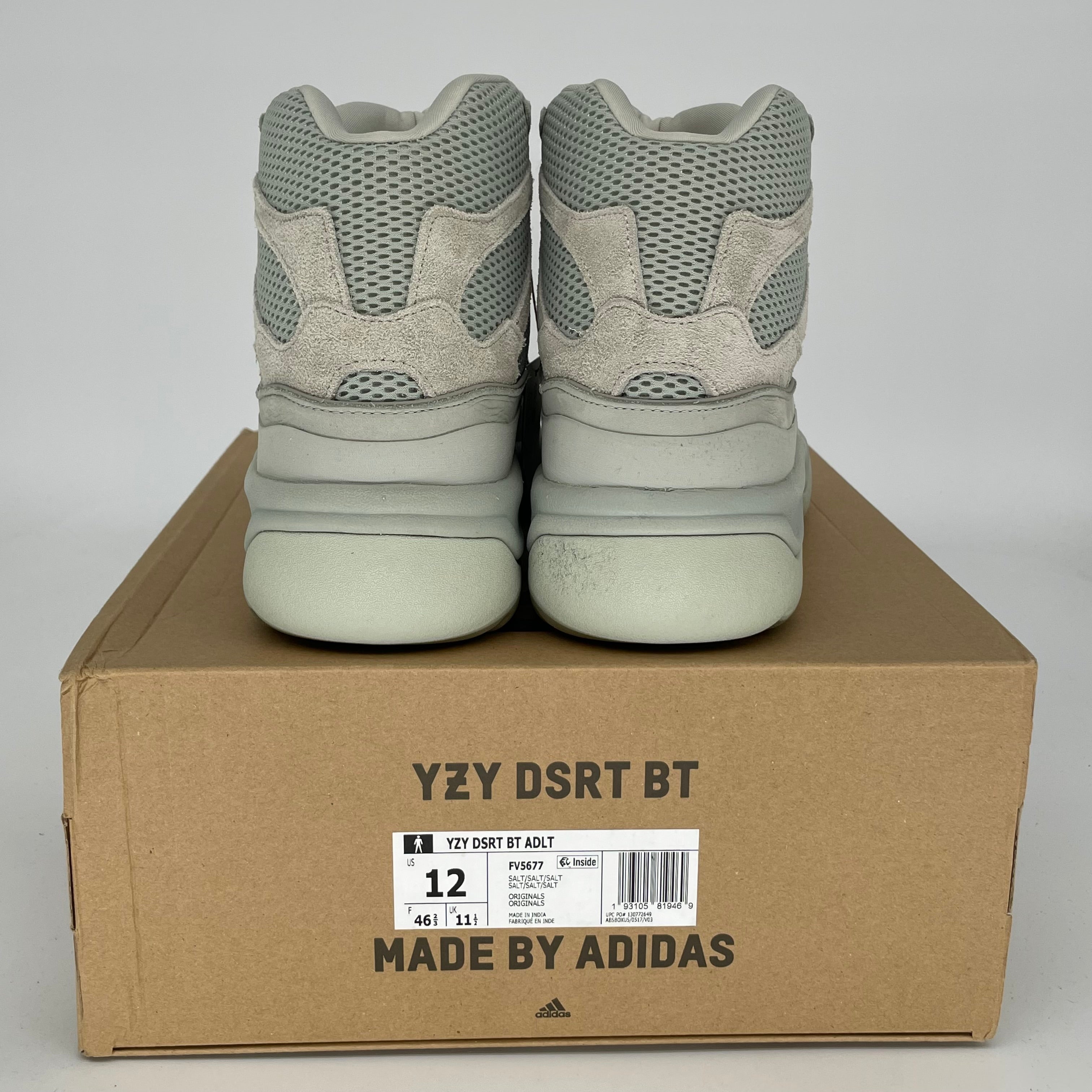 Adidas Yeezy Desert Boot Salt Men's Size 12 FV5677 - Stylish & Comfortable Hiking & Outdoor Adventure Footwear