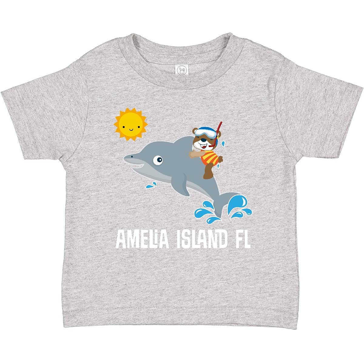 Inktastic Amelia Island Florida Toddler T-Shirt - Cute Vacation Souvenir & Gift for Kids - Perfect for Beach Trips, Family Photos & Florida Getaways
