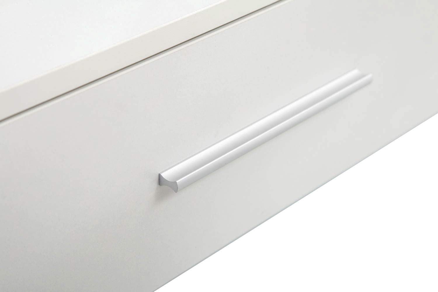 BarberPub Wall Mount Salon Station - 3 Hair Dryer Holders, No Mirror, White (Model 3036-1-2) | Professional Beauty Salon & Spa Equipment for Hair Styling & Drying Station Setup
