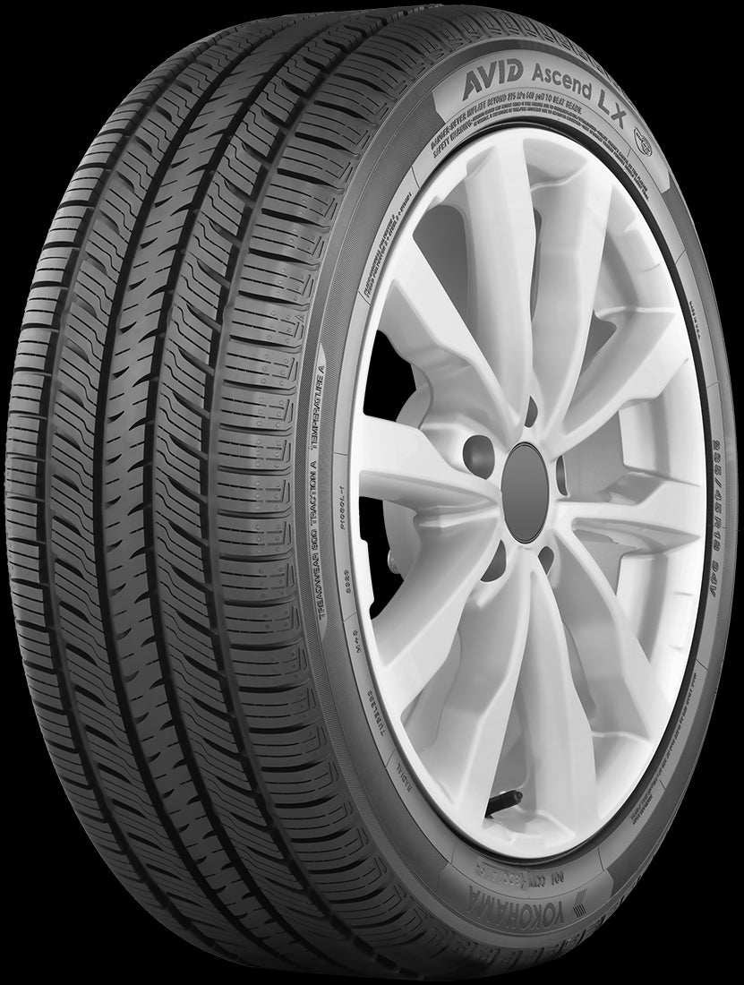 Yokohama Avid Ascend LX 185/60R15 84H All-Season Tire - High Performance for Sedans & Compact Cars - Perfect for Daily Commuting & Highway Driving