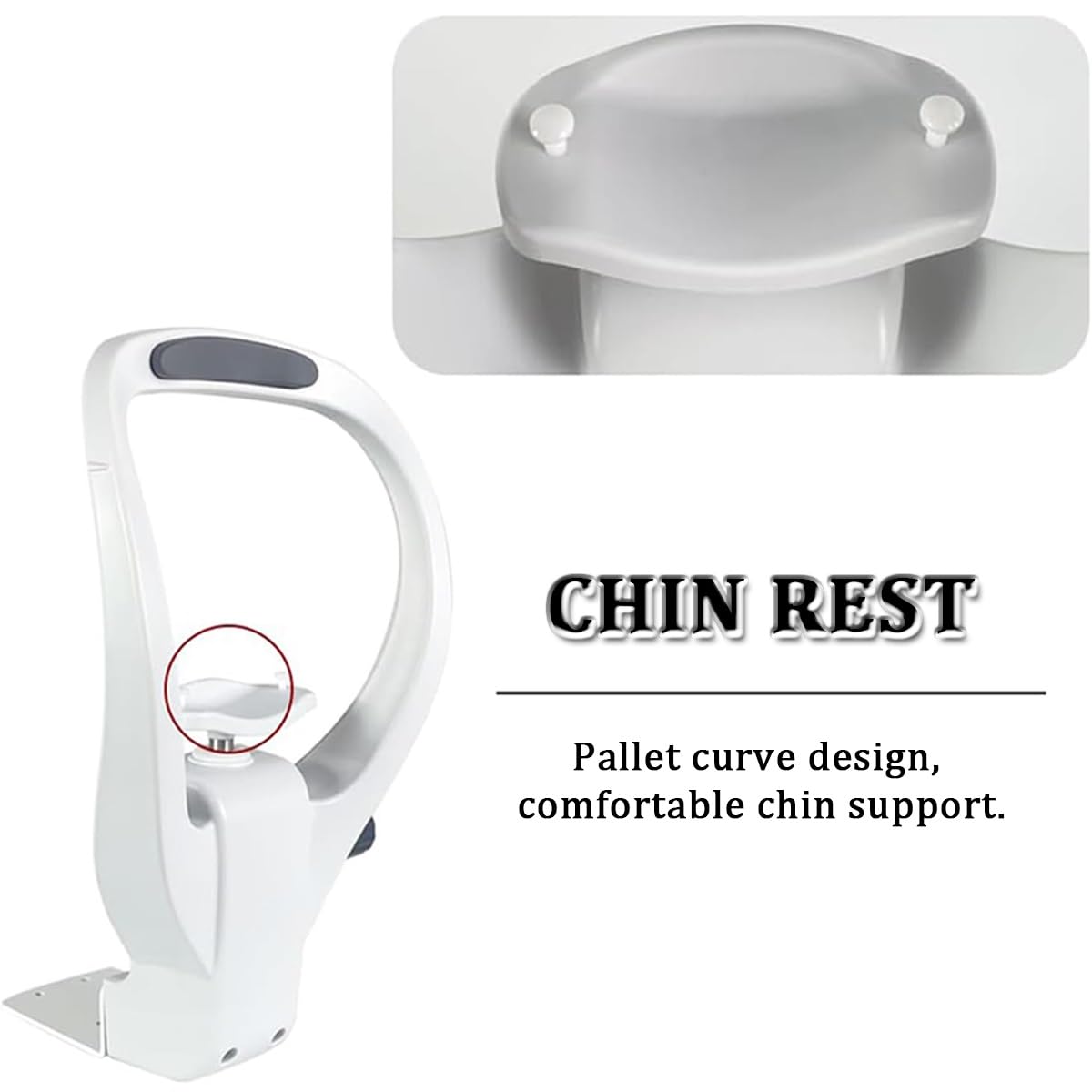 Adjustable Forehead Rest for Eye Training - 40mm Height Adjustment Knob - Optometry Accessory for Vision Therapy & Optical Instruments - Perfect for Eye Exams, Vision Therapy, and Optometry Practices