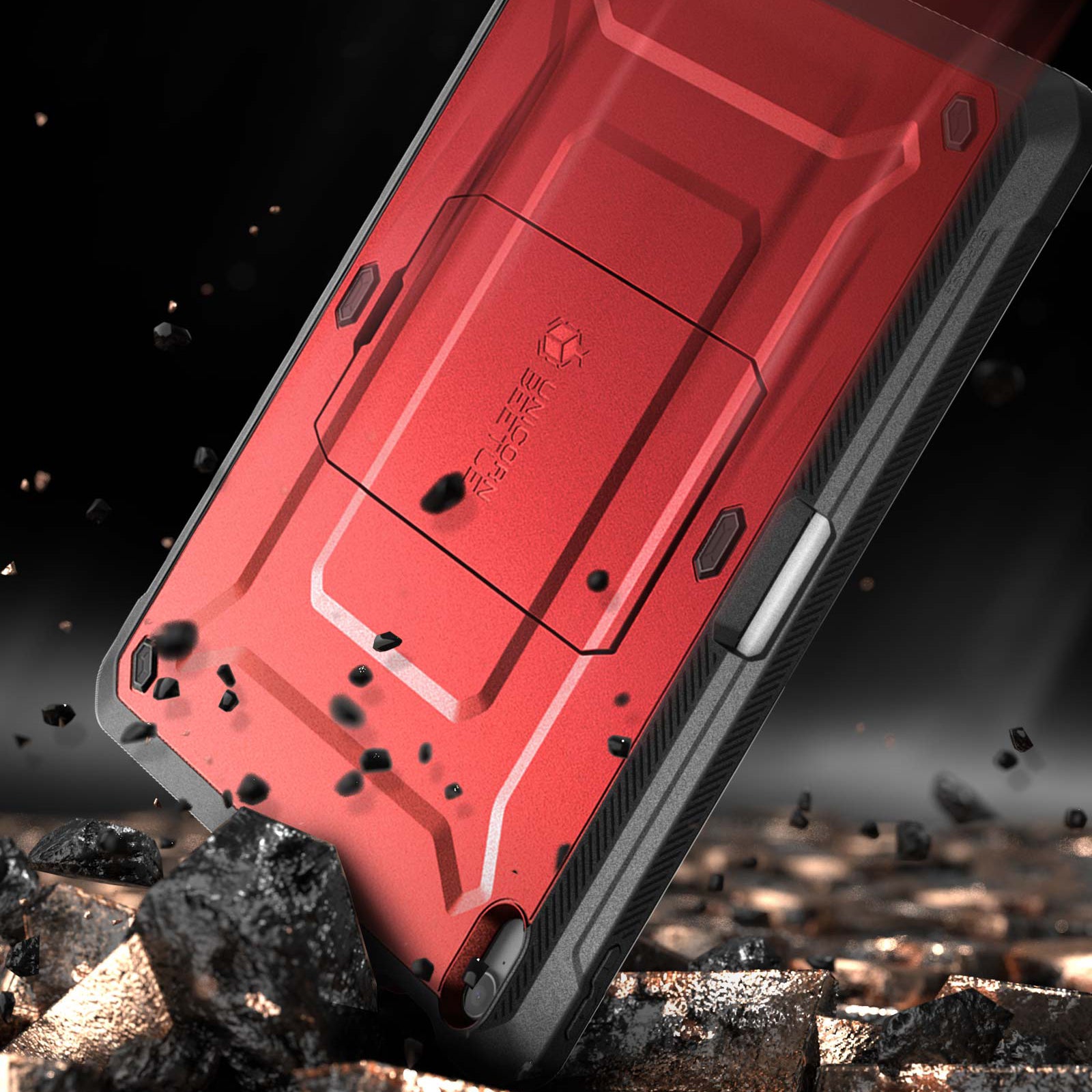 iPad Air 4/5 Unicorn Beetle PRO Rugged Case with Kickstand - Shockproof & Military Grade Protection - Metallic Red - Perfect for Outdoor Adventures & Daily Commutes