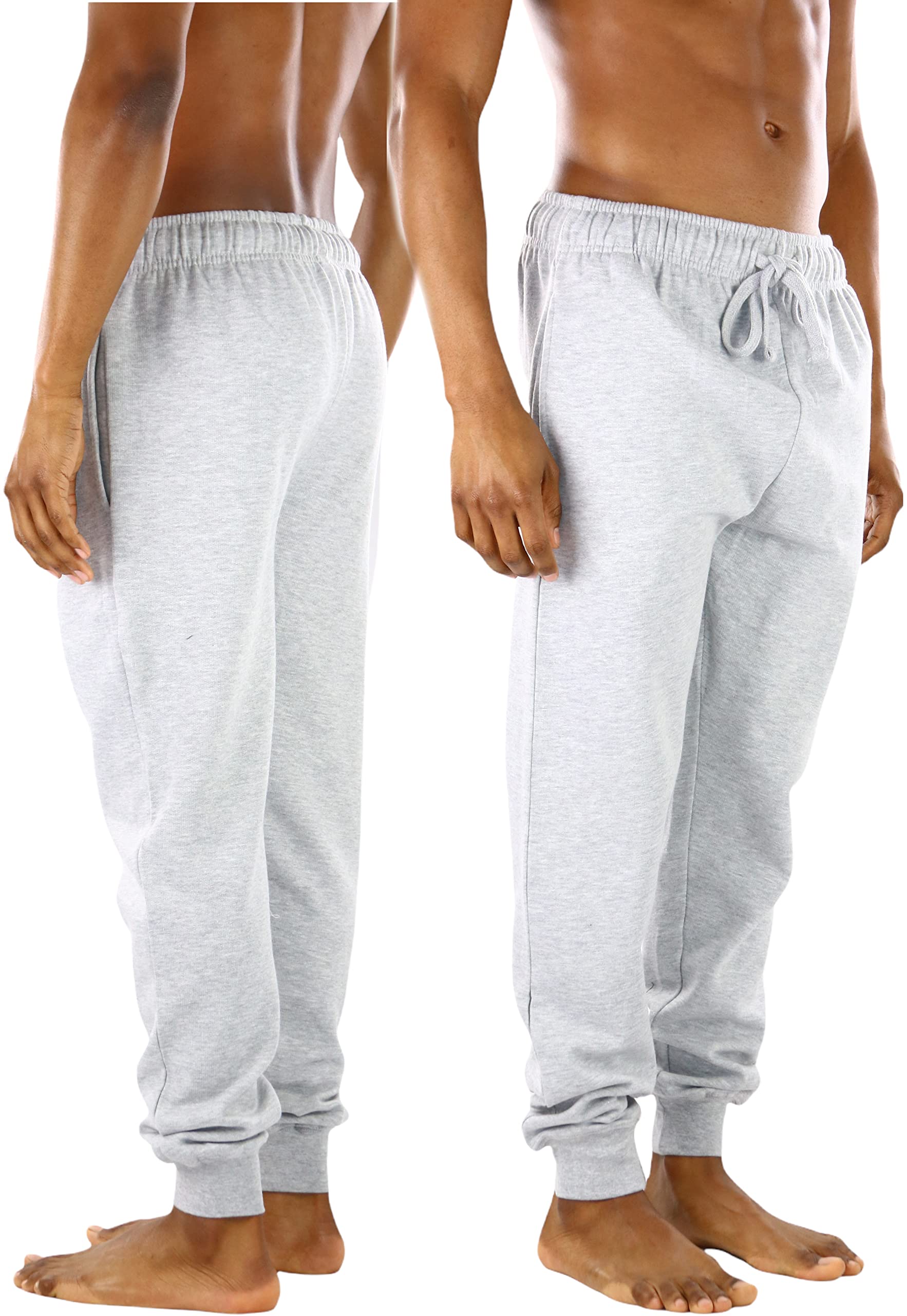 ToBeInStyle Men's Fleece Jogger Pants - Comfortable Drawstring Waist, Slim Fit Casual Sweatpants for Lounge, Workout & Outdoor Activities