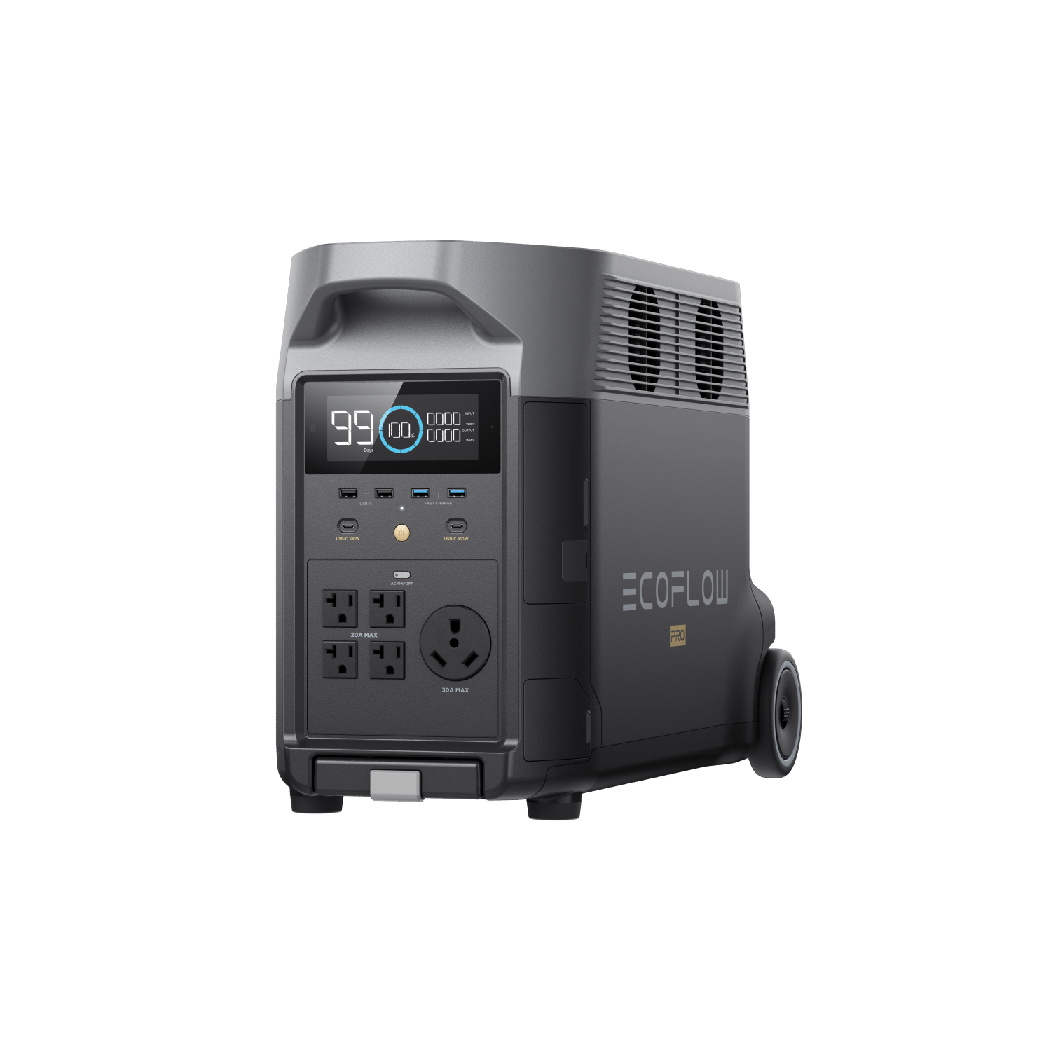 EcoFlow DELTA Pro Portable Power Station 3000W - Solar Generator for Home Backup, Camping & RV - Fast Charging, Expandable Battery, Quiet & Clean Energy for Outdoor & Emergency Use