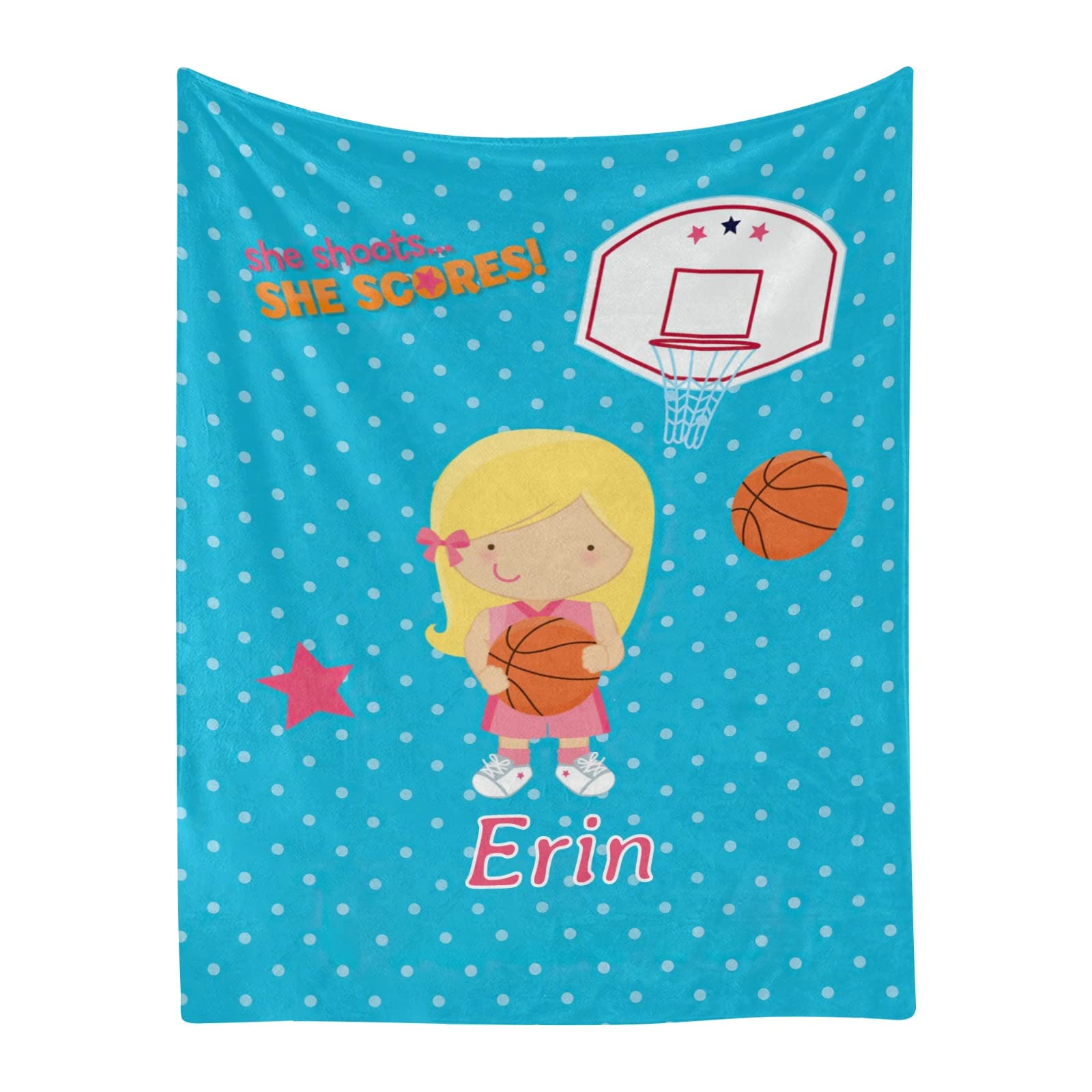 Personalized Baby Blanket for Girls & Boys - Custom Name Soft Fleece Swaddling Blanket 30