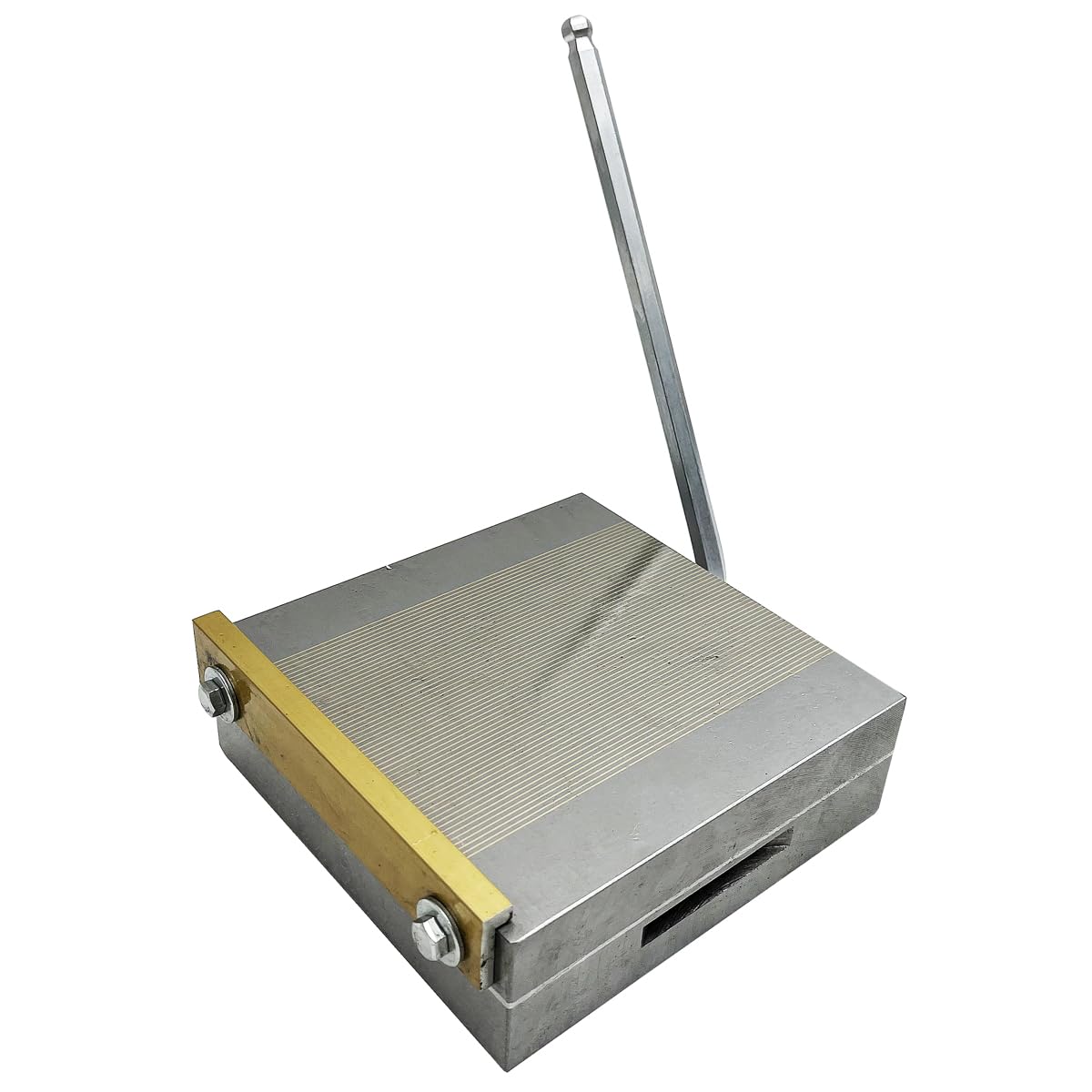 INTBUYING 6x6 Inch Rectangular Magnetic Chuck - High Power Permanent Magnet for Lathe & Surface Grinding (100-120 N/cm²) - Ideal for Metalworking, Precision Machining & Industrial Applications