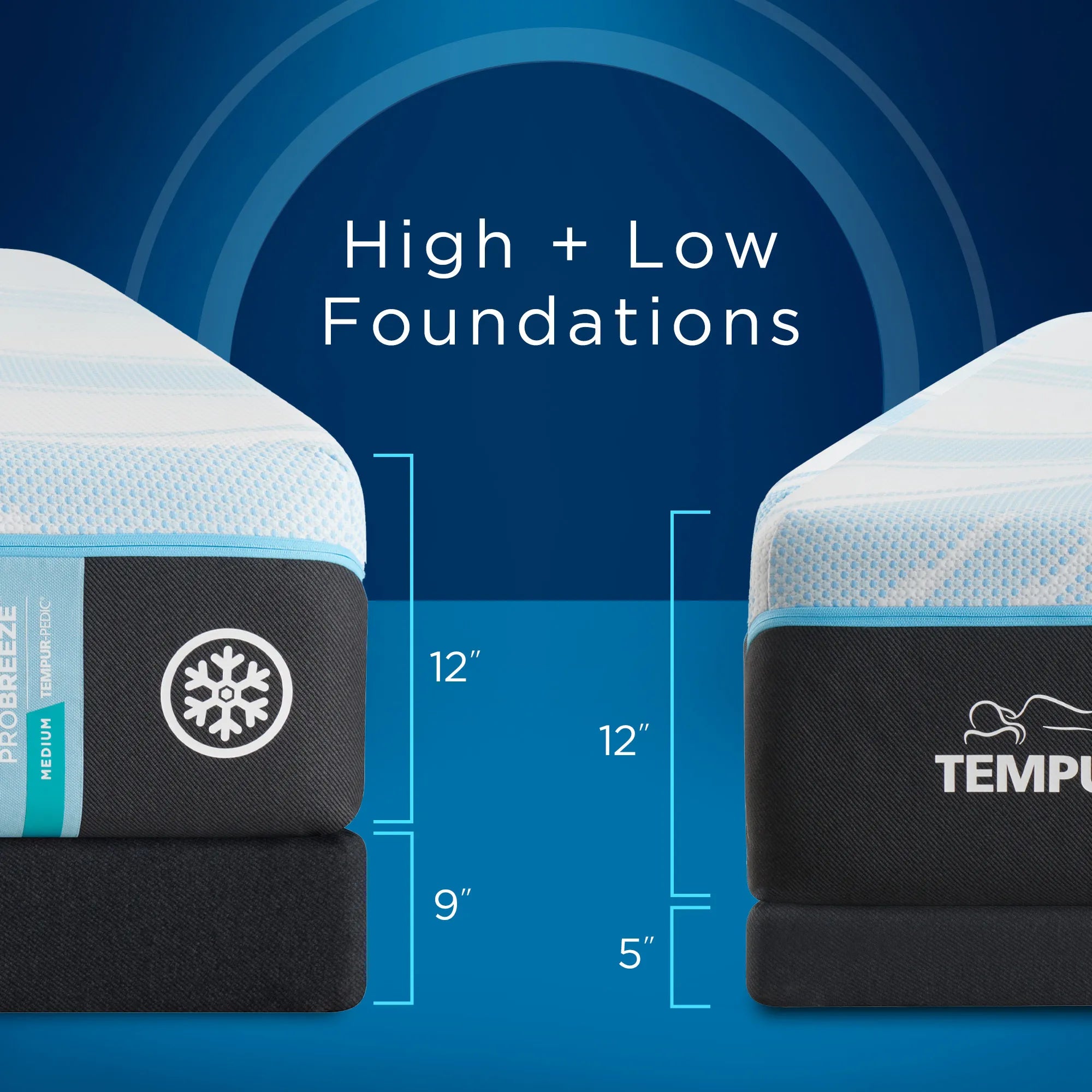 Tempur ProBreeze® Medium Mattress - Cooling Memory Foam Mattress for Back Pain Relief | Queen Size Bed Mattress for Hot Sleepers & Pressure Point Support | Perfect for Master Bedroom, Guest Room & Apartment Sleeping