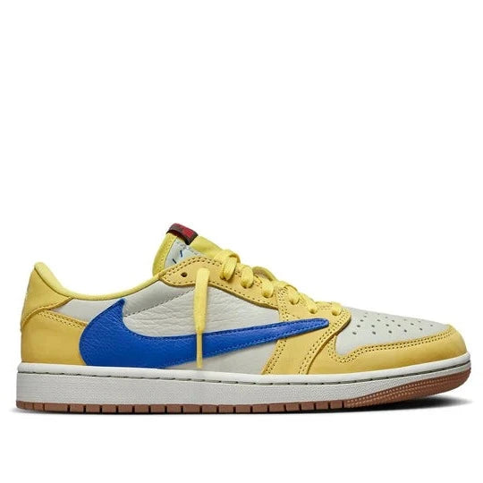 Nike Air Jordan 1 Retro Low OG Travis Scott Canary Yellow Sneakers (DZ4137-700) - Limited Edition Women's Shoes for Streetwear & Sneaker Collection