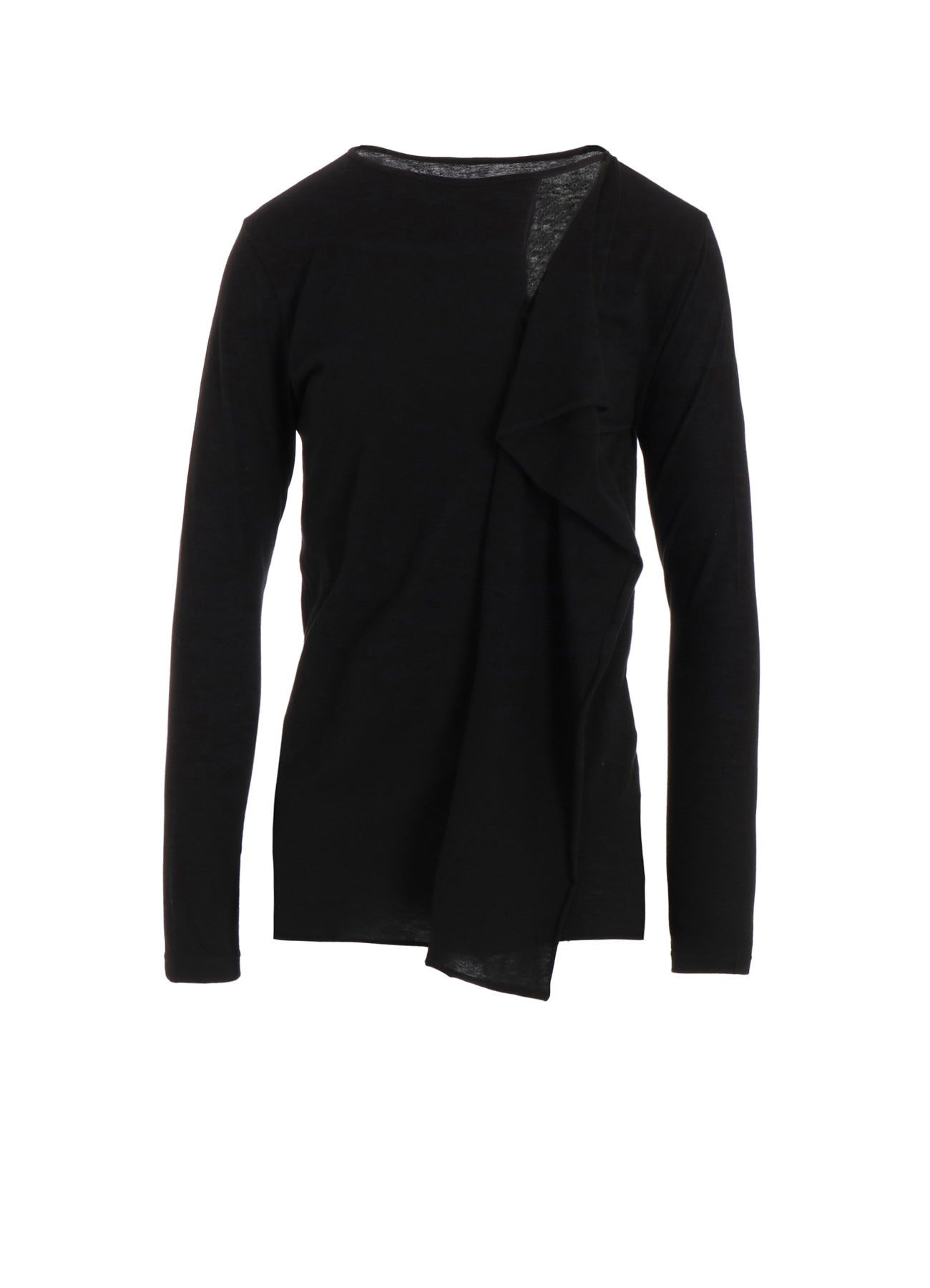 Stylish Drape Design Long Sleeve T-Shirt for Women - Comfortable & Fashionable Casual Wear for Everyday Outfits, Work, and Date Nights