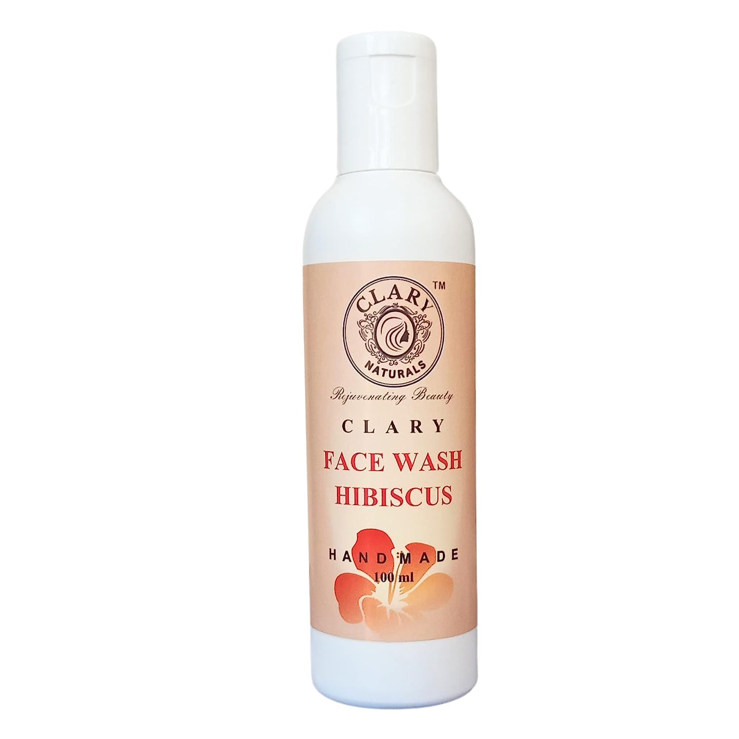 Clary Naturals Hibiscus Anti-Aging Face Wash - Sulfate & Paraben Free Cleanser for Men & Women | Natural Skincare for Daily Use & Night Routine | Brightening & Hydrating Facial Cleanser for All Skin Types