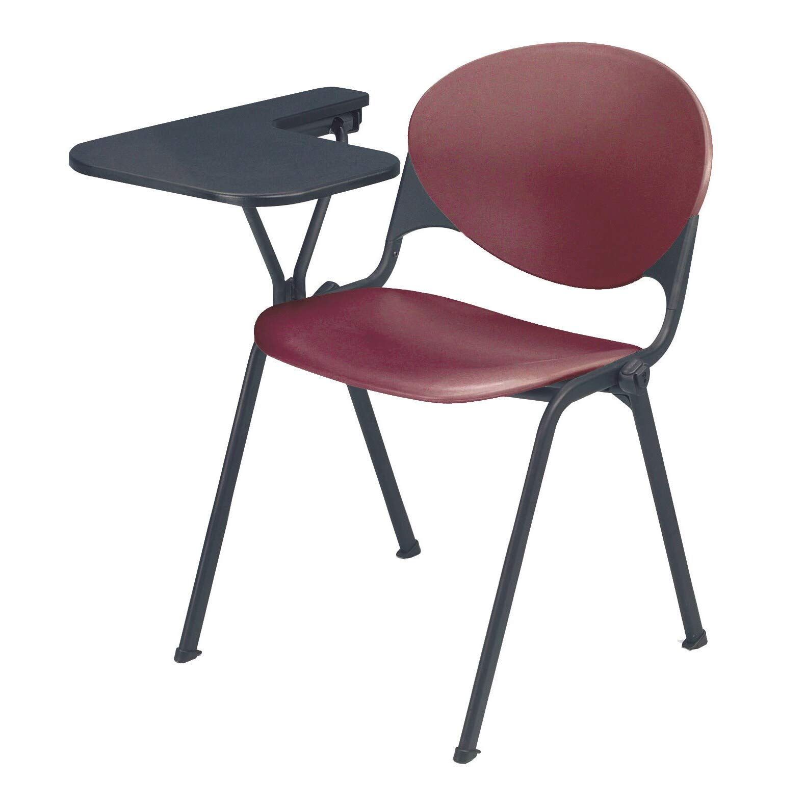 KFI 2000 Series School Chair - Right-Handed Burgundy Student Chair for Classrooms, Study Rooms & Libraries - Durable & Comfortable Seating Solution